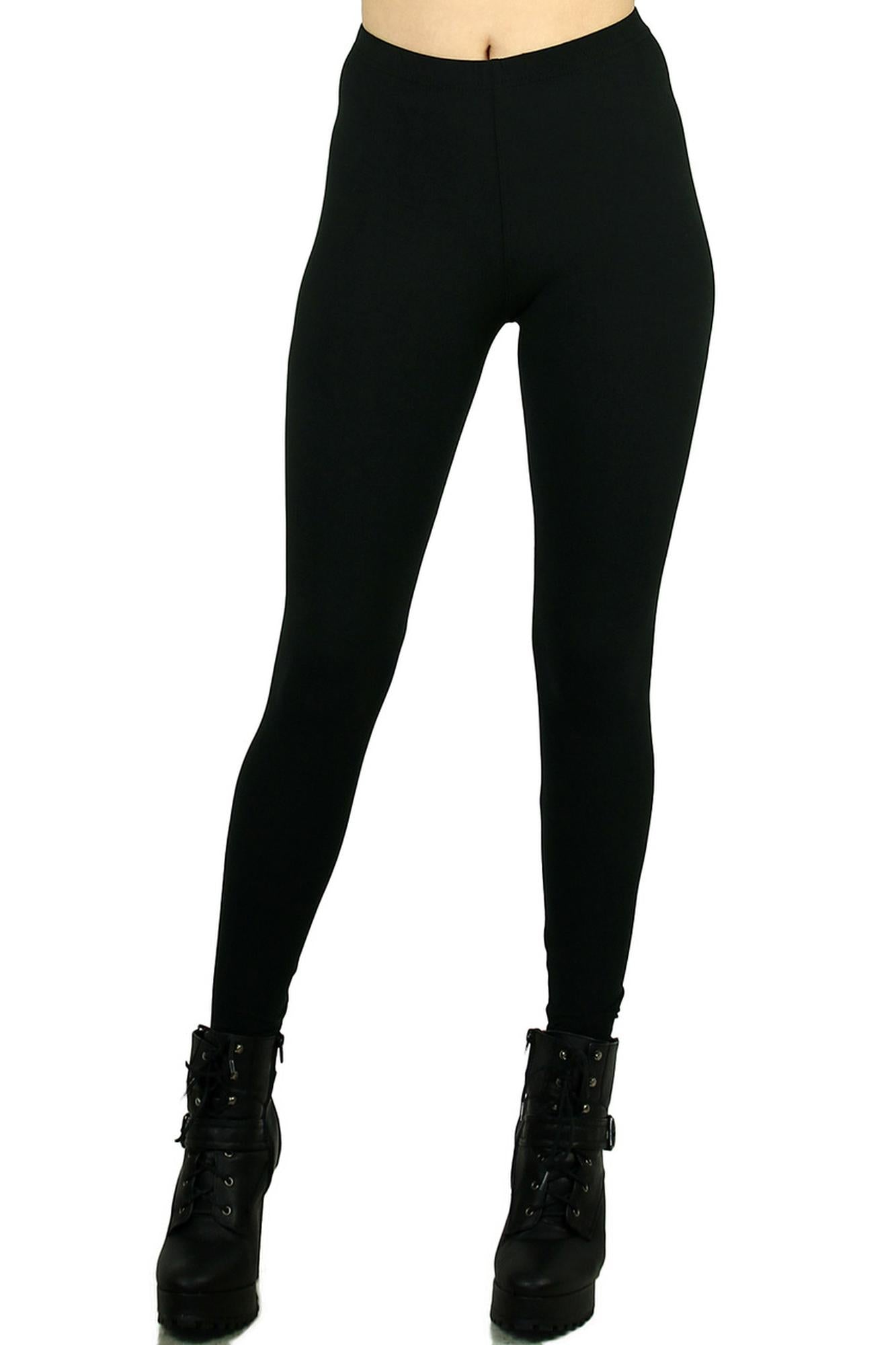 Brushed Buttery Smooth Basic Solid Leggings