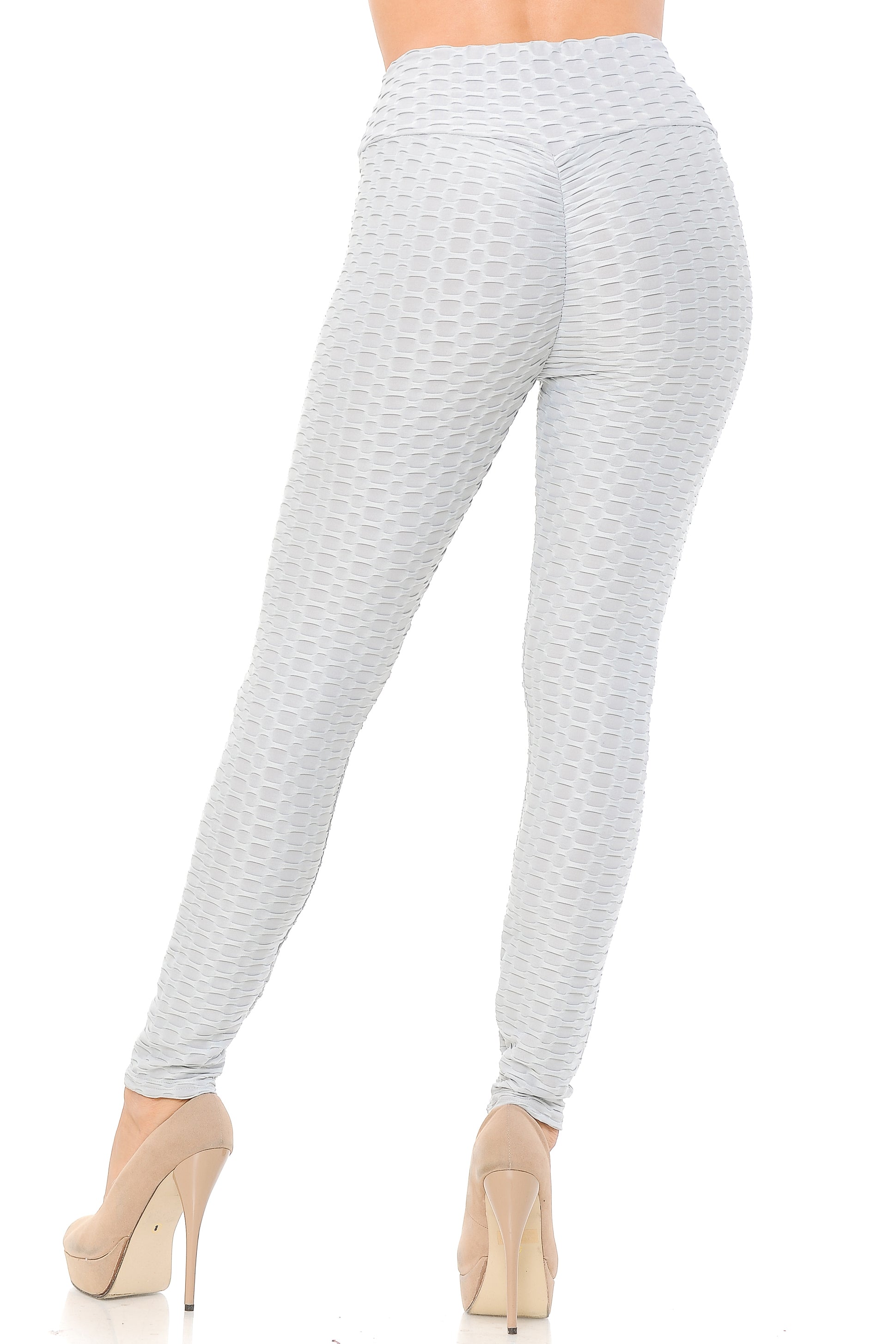 Scrunch Butt Textured High Waisted Leggings