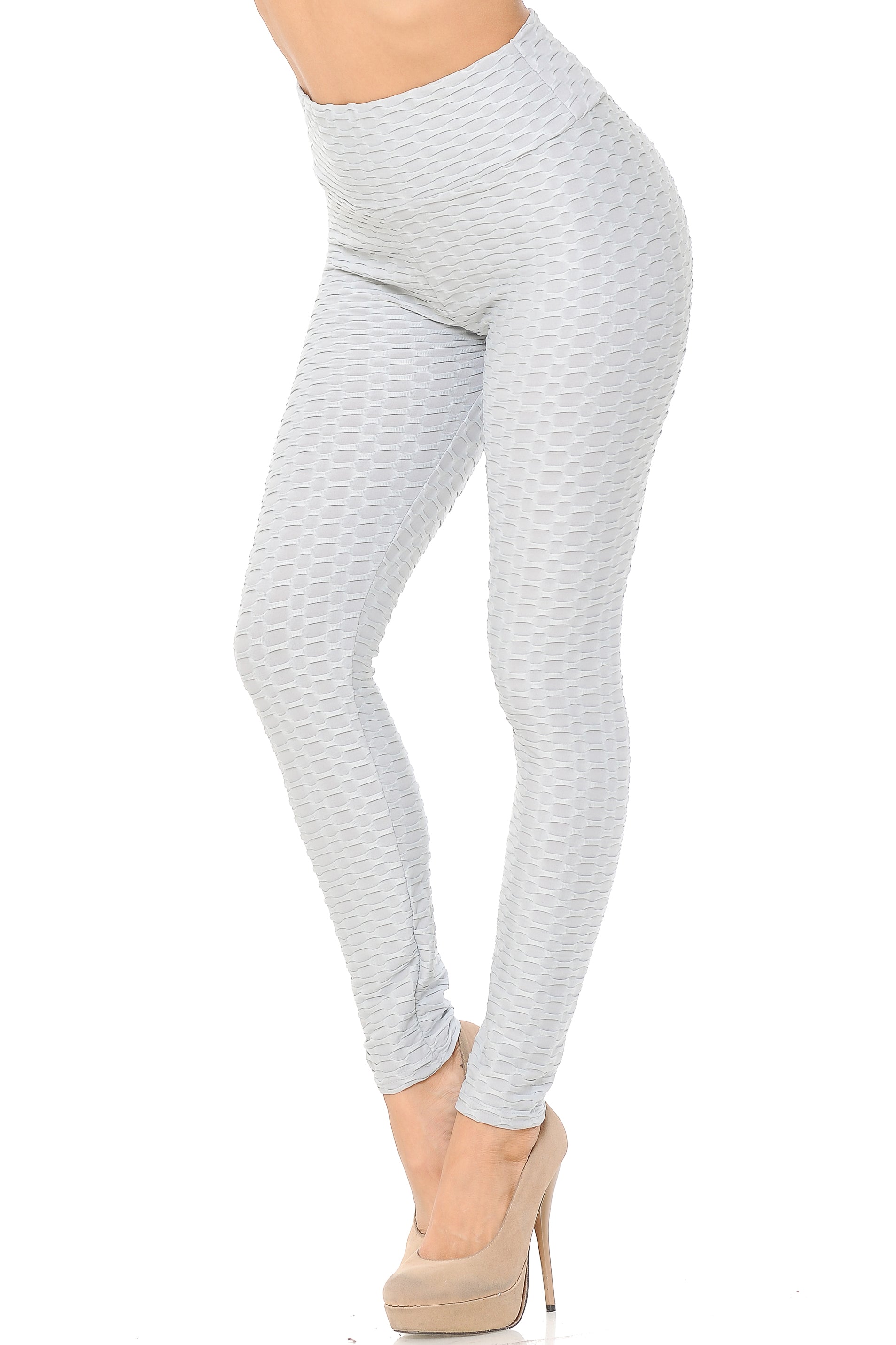 Scrunch Butt Textured High Waisted Leggings