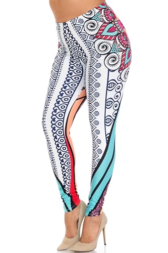 Creamy Soft Reflecting Butterflies Extra Plus Size Leggings | USA Fashion (XPlus One Size,Blue)