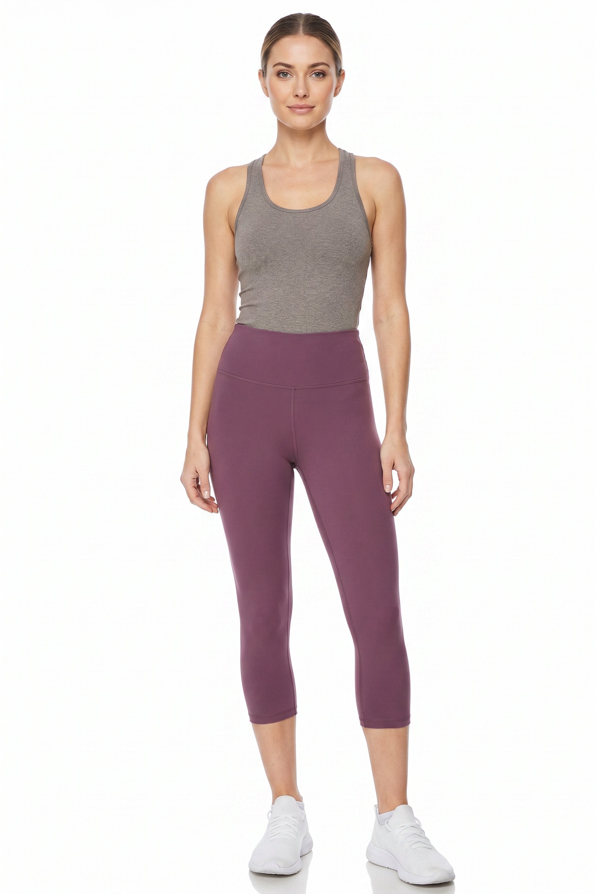 Brushed Basic Solid High Waisted Capris | 3 Inch | New Mix