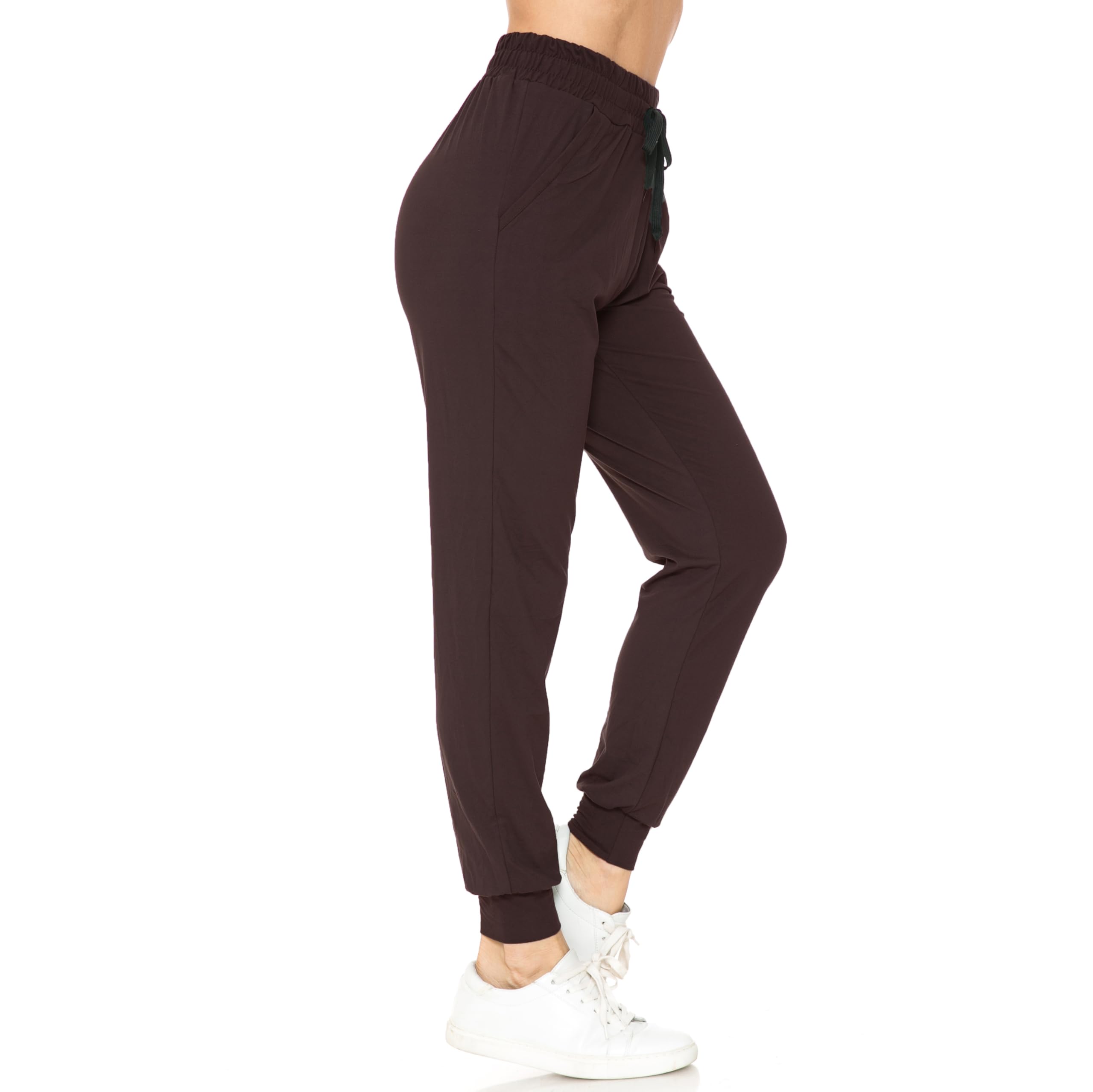 Buttery Smooth Solid Basic Brown Joggers | EEVEE