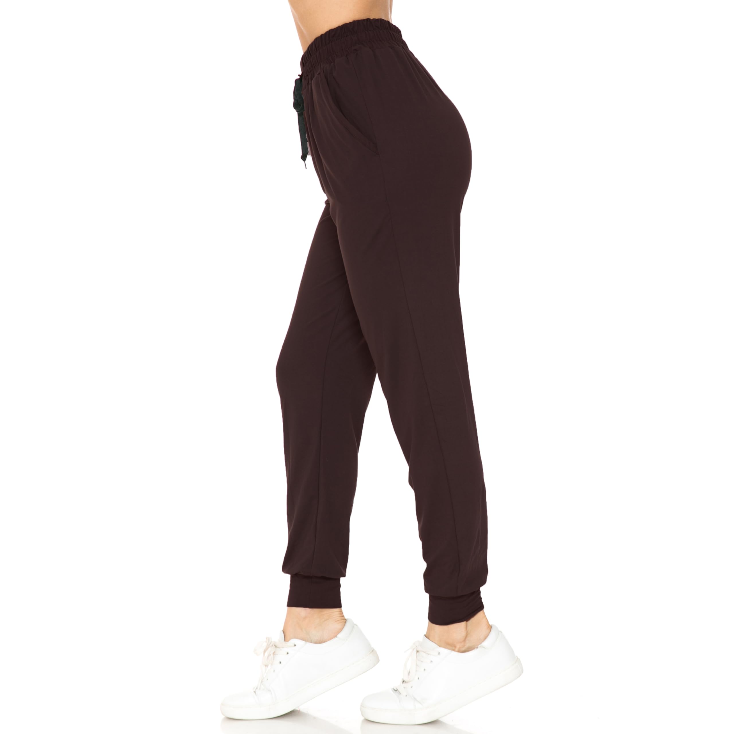 Buttery Smooth Solid Basic Brown Joggers | EEVEE