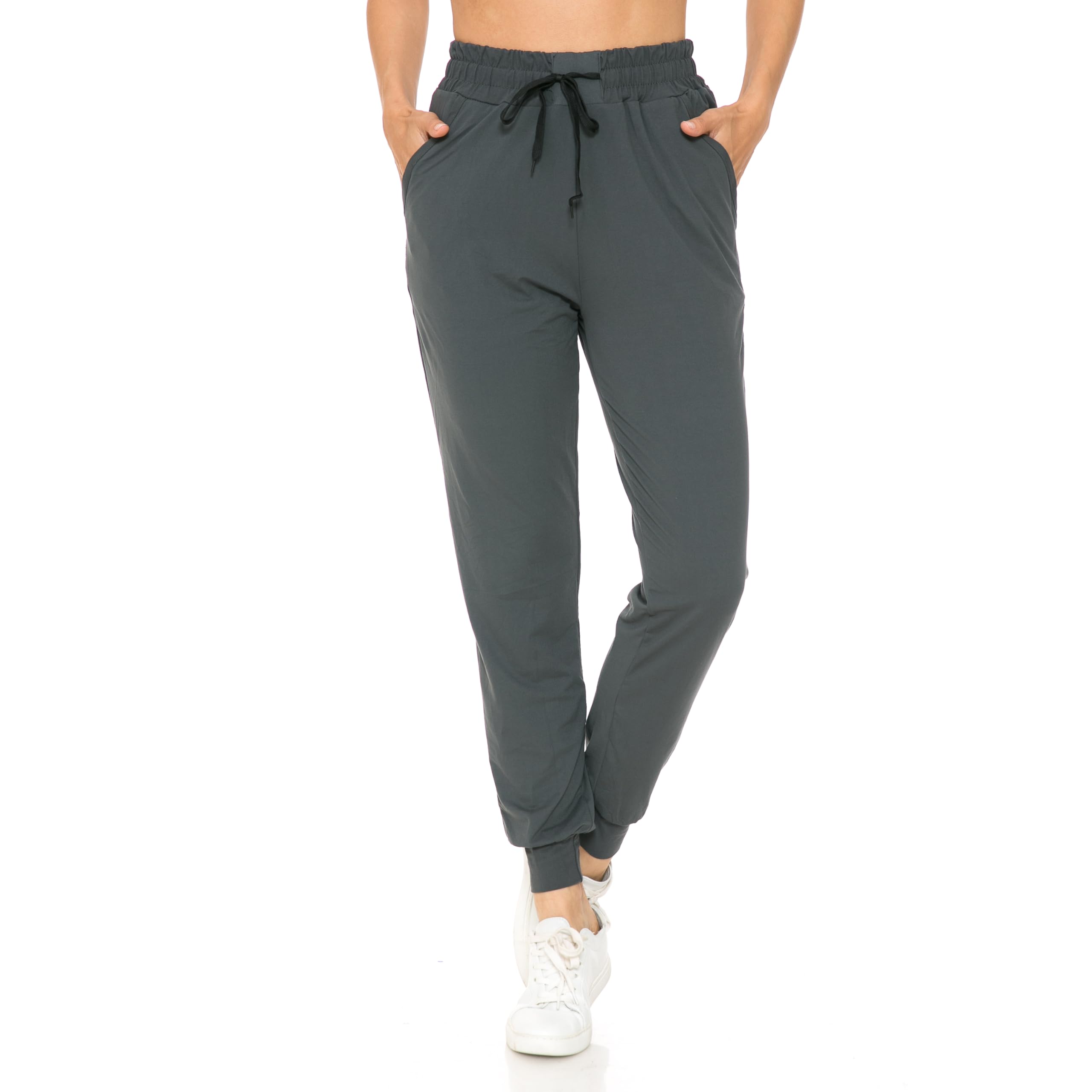 Buttery Smooth Solid Basic Charcoal Women's Joggers | EEVEE