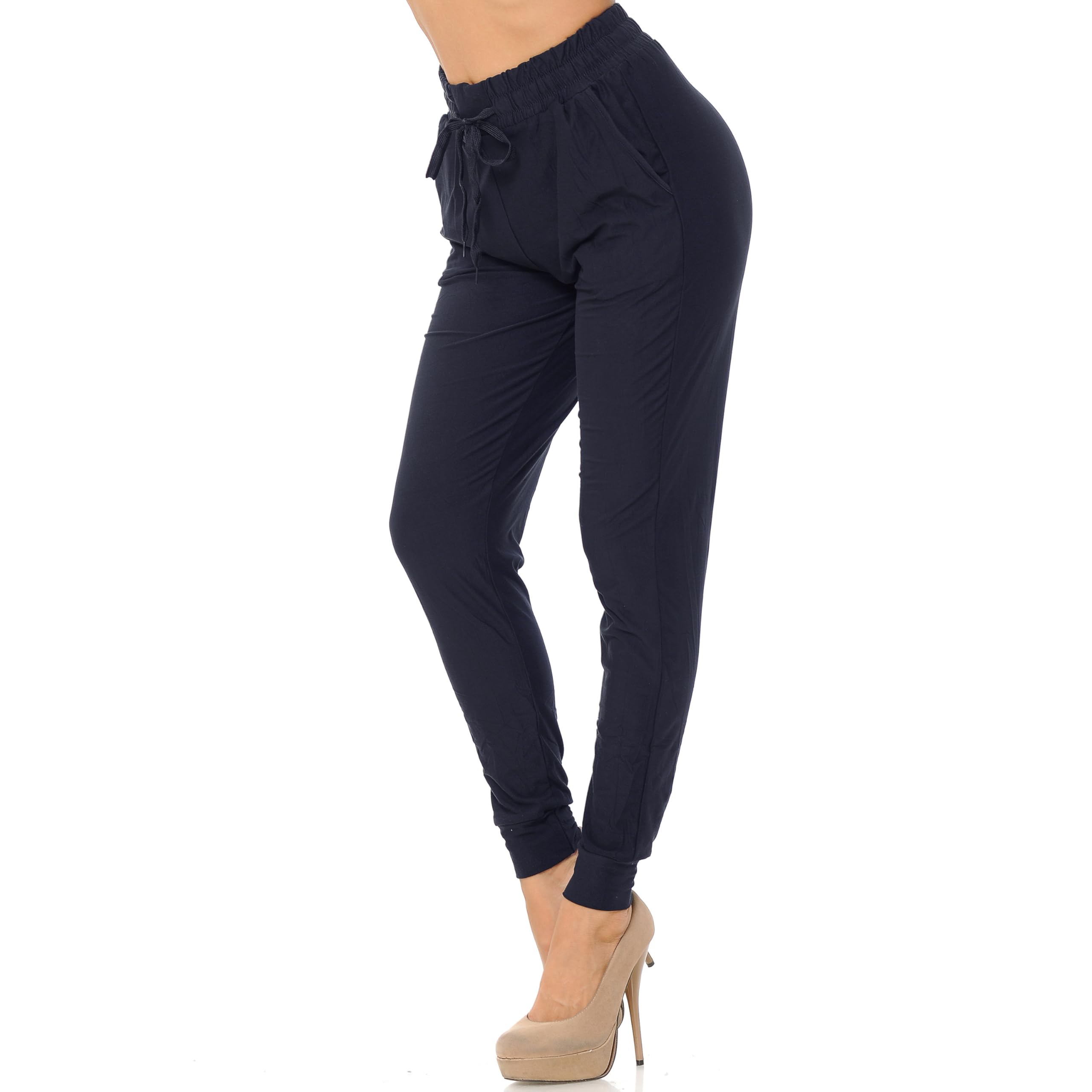Buttery Smooth Solid Basic Navy Joggers | EEVEE