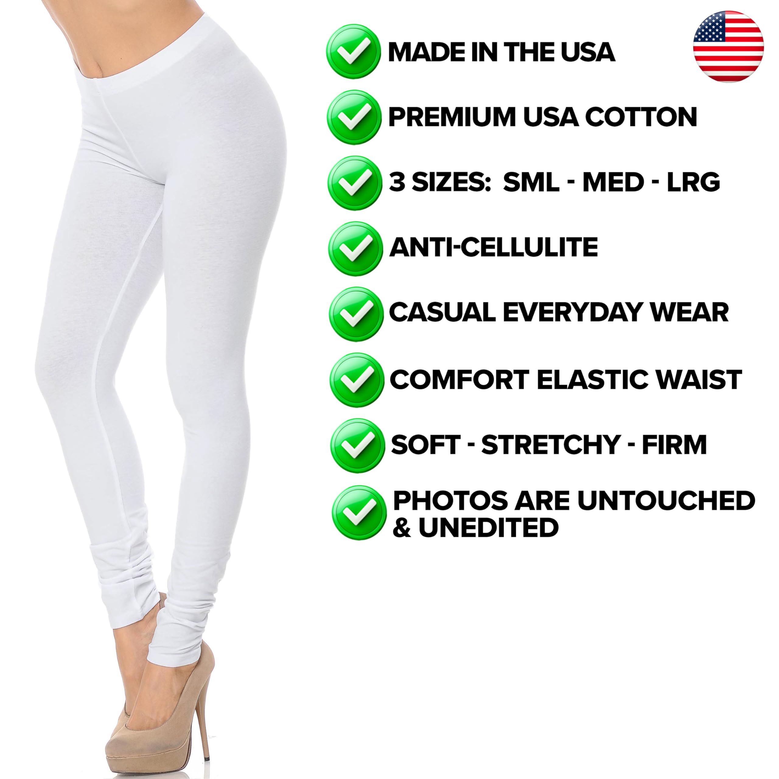 USA Cotton Full Length Leggings