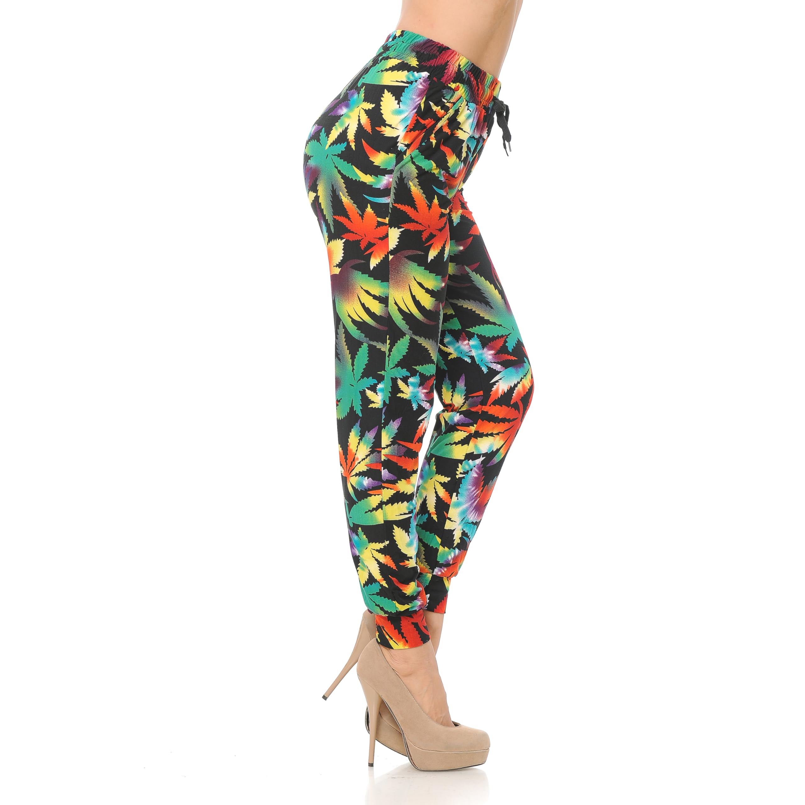 Buttery Smooth Rainbow Marijuana Joggers