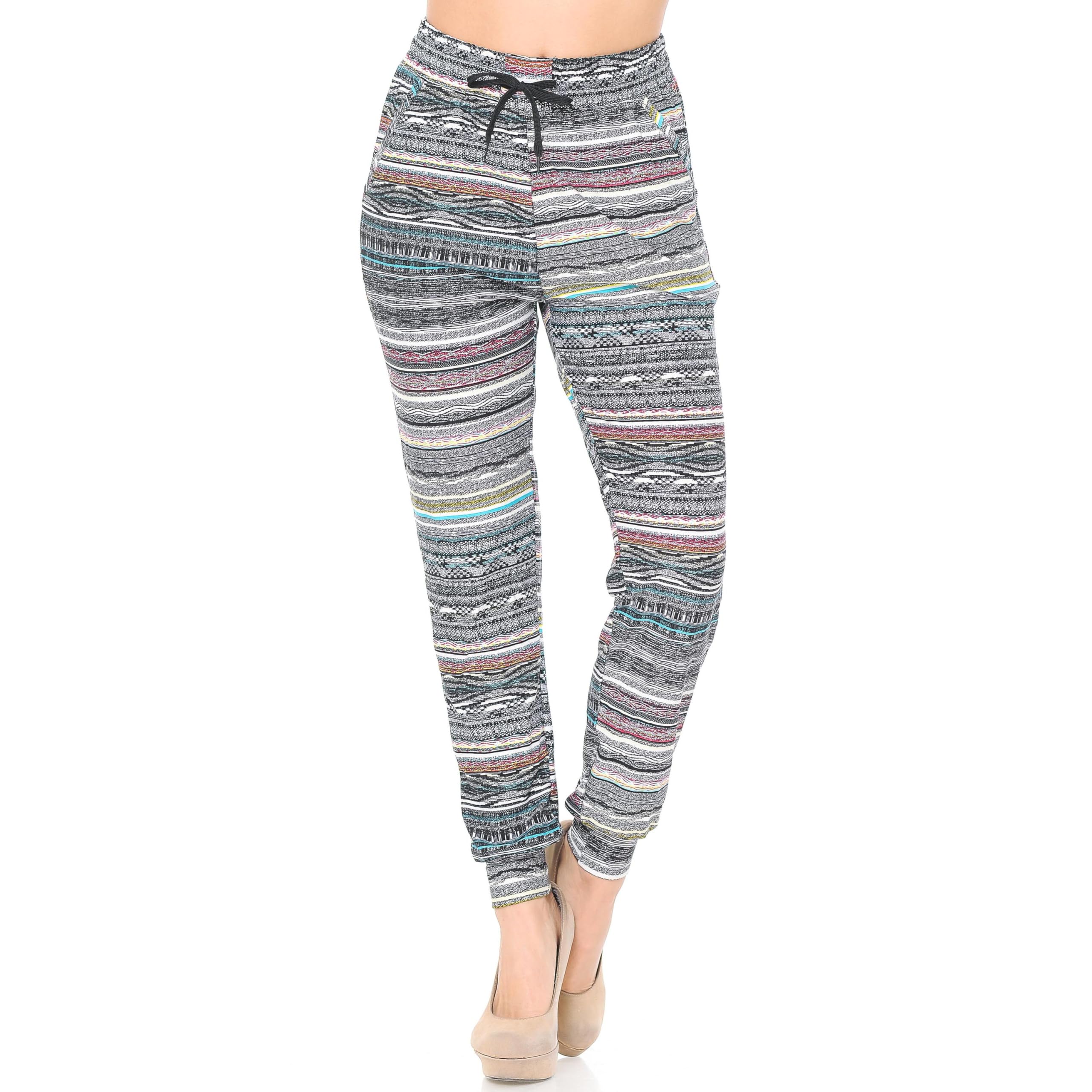Brushed Tribal Cascade Joggers