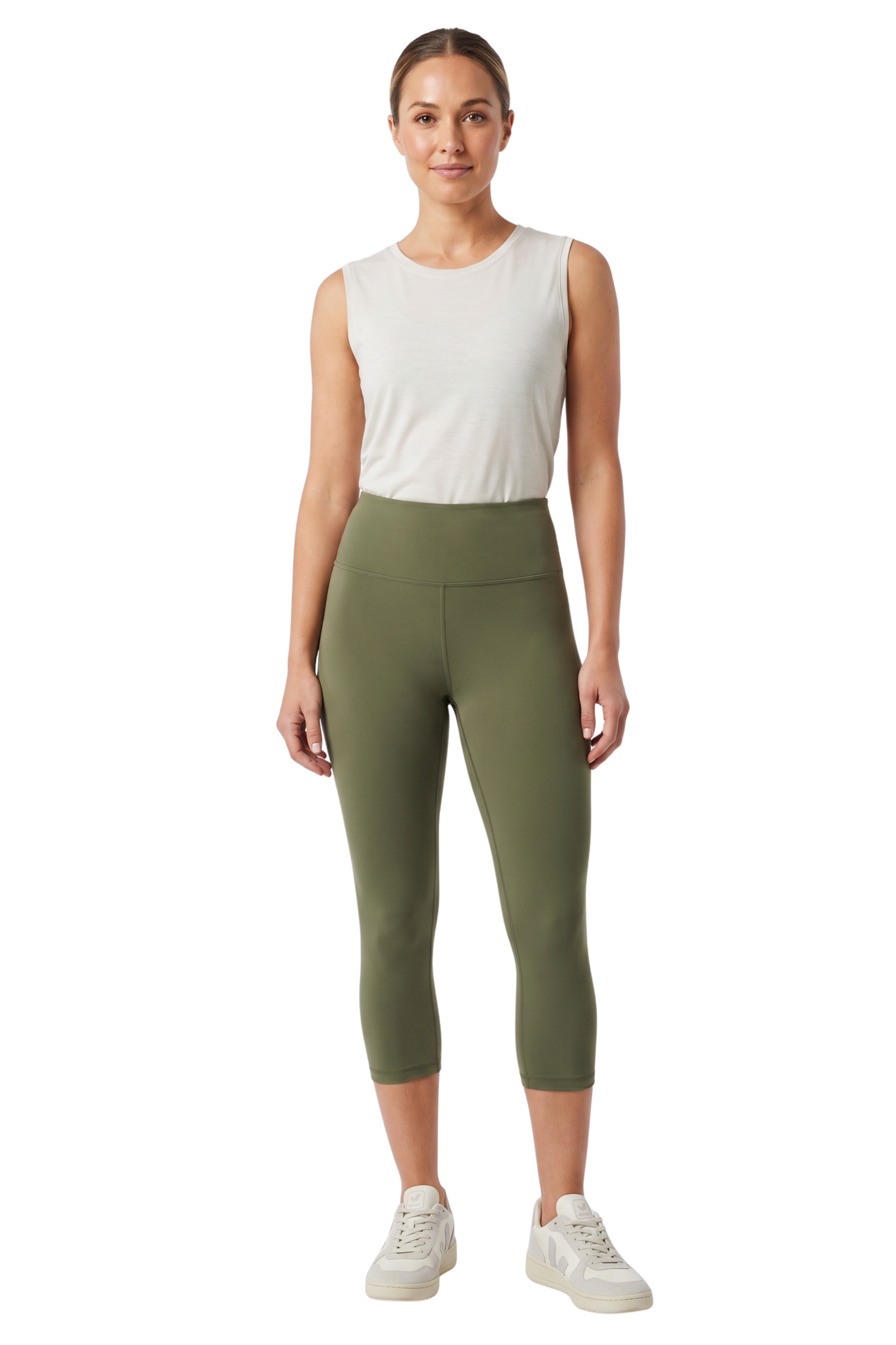 Brushed Basic Solid High Waisted Capris | 3 Inch | New Mix
