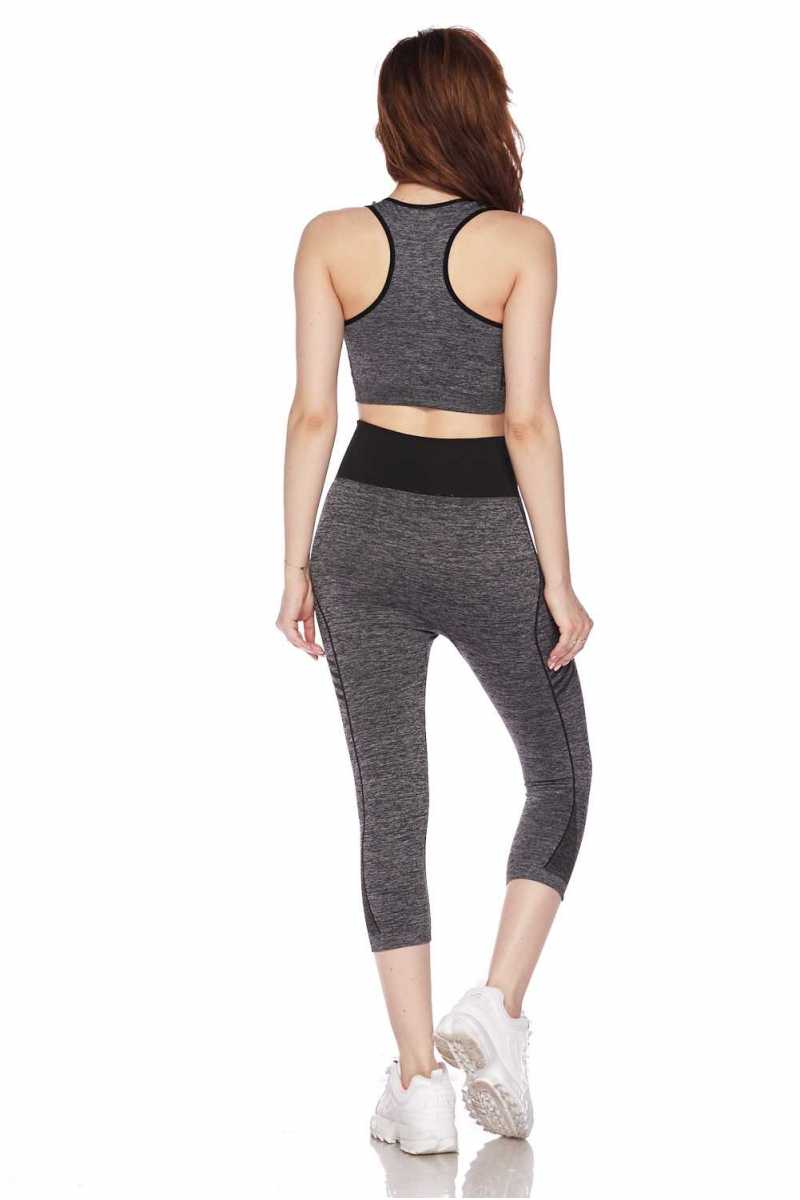 Racerback Tank Top and Capris Activewear Set