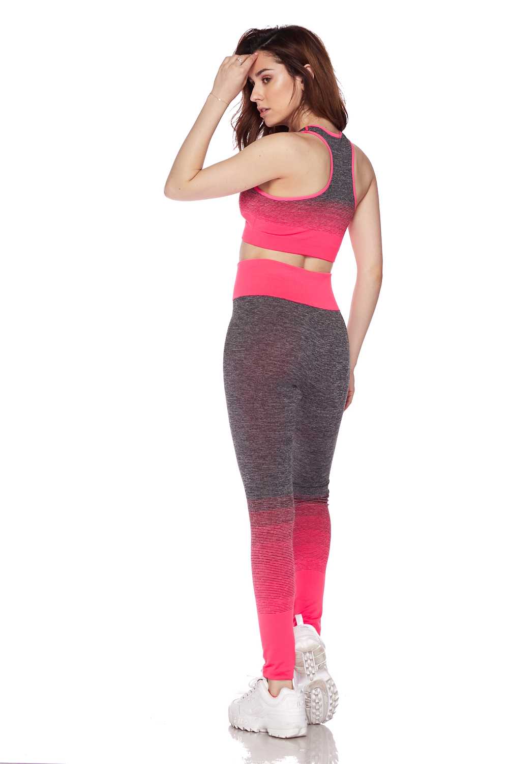 Premium 2 Color Ombre Sport Bra and Legging Set