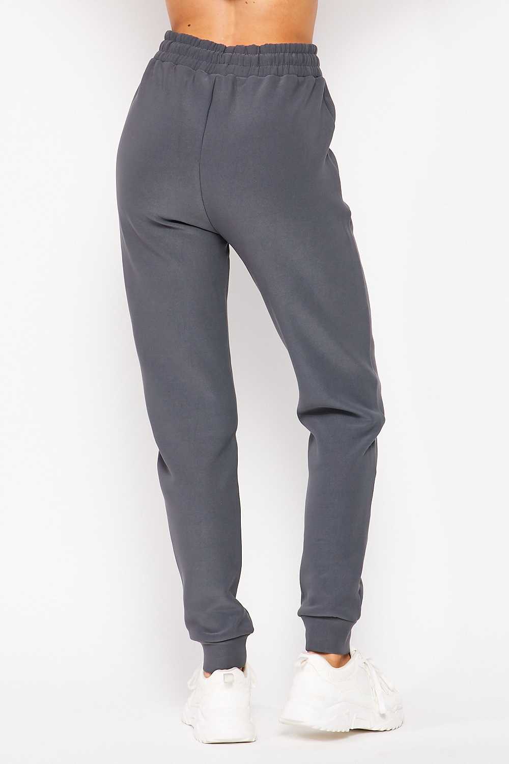 Scuba Solid Fur Lined Jogger with Drawstring