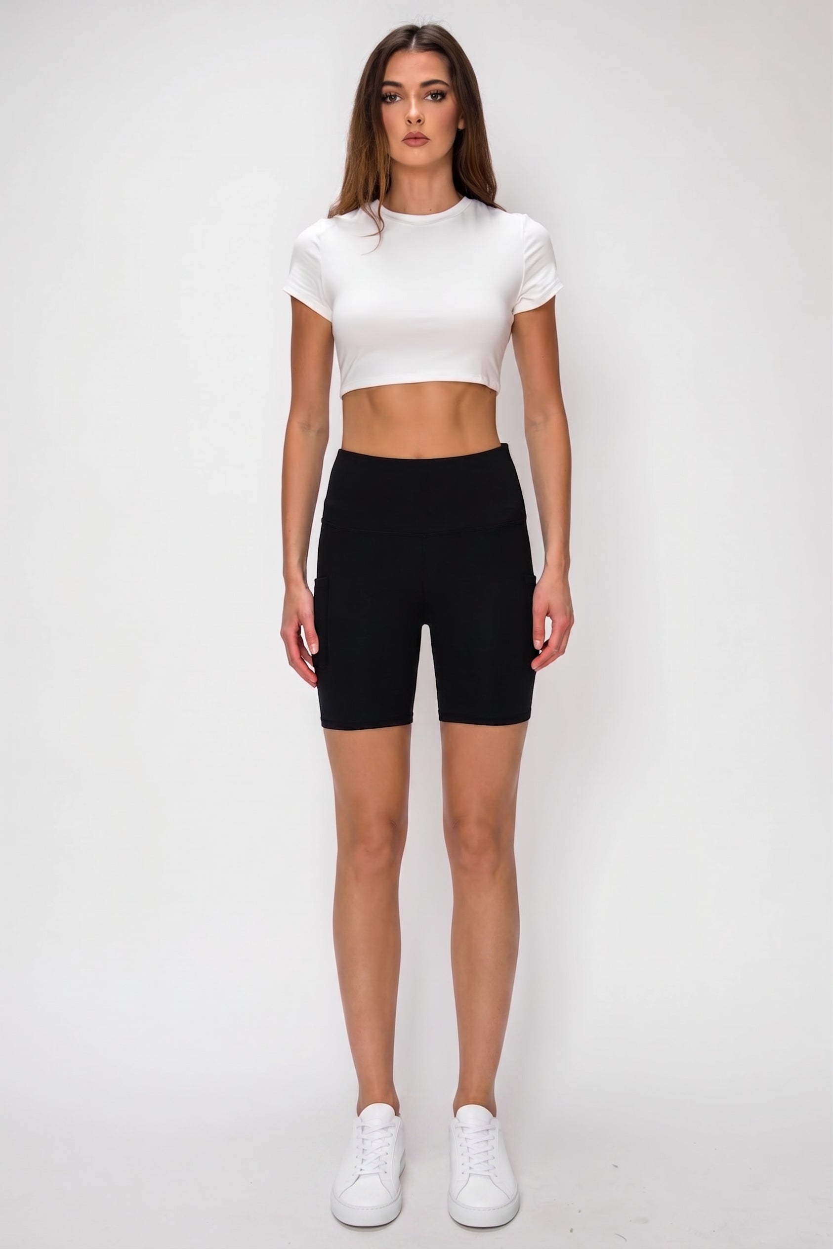 Sculpt Pocket 7|Inch High|Waist Biker Short