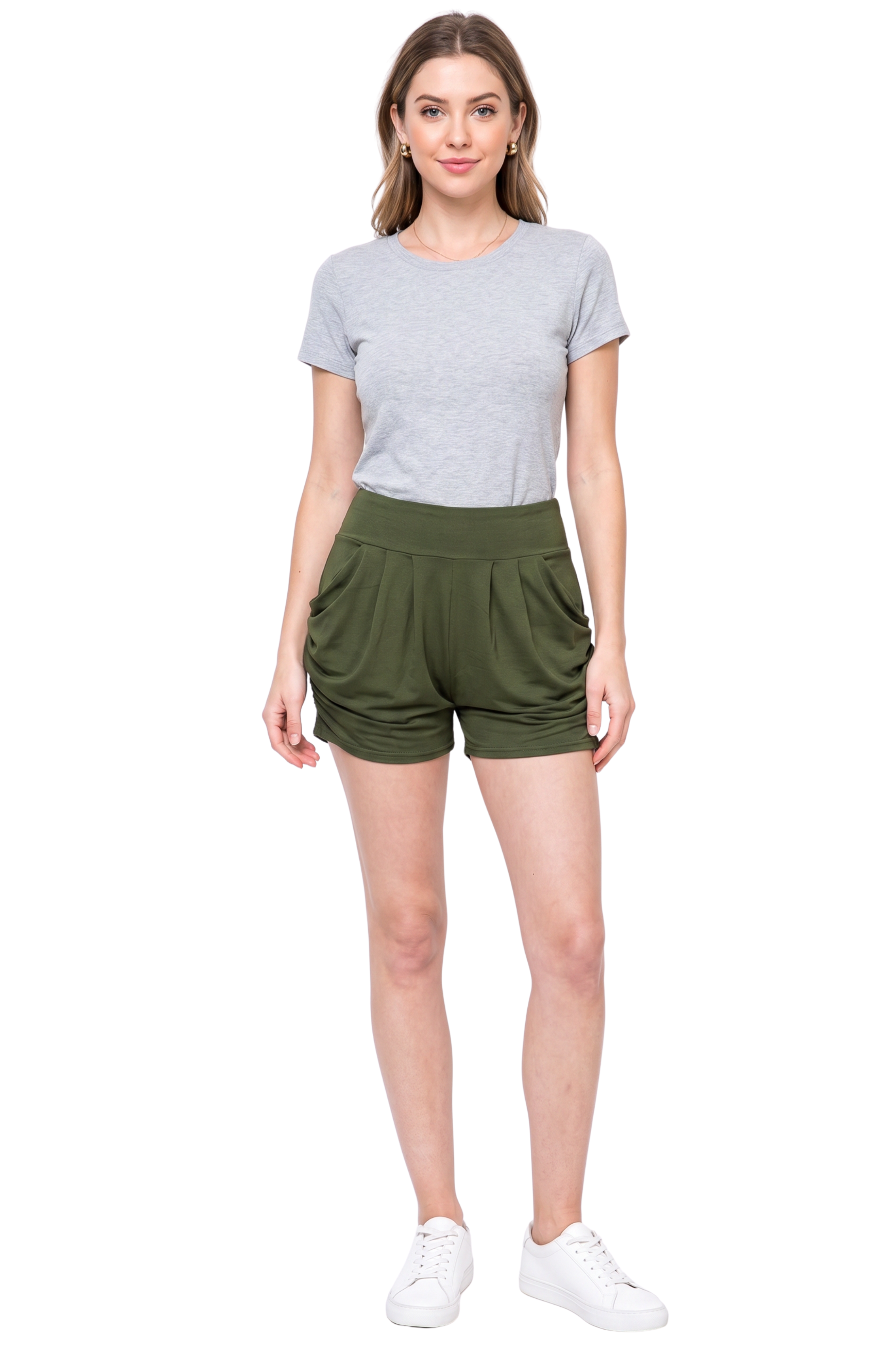 Buttery Smooth Solid Basic Harem Shorts