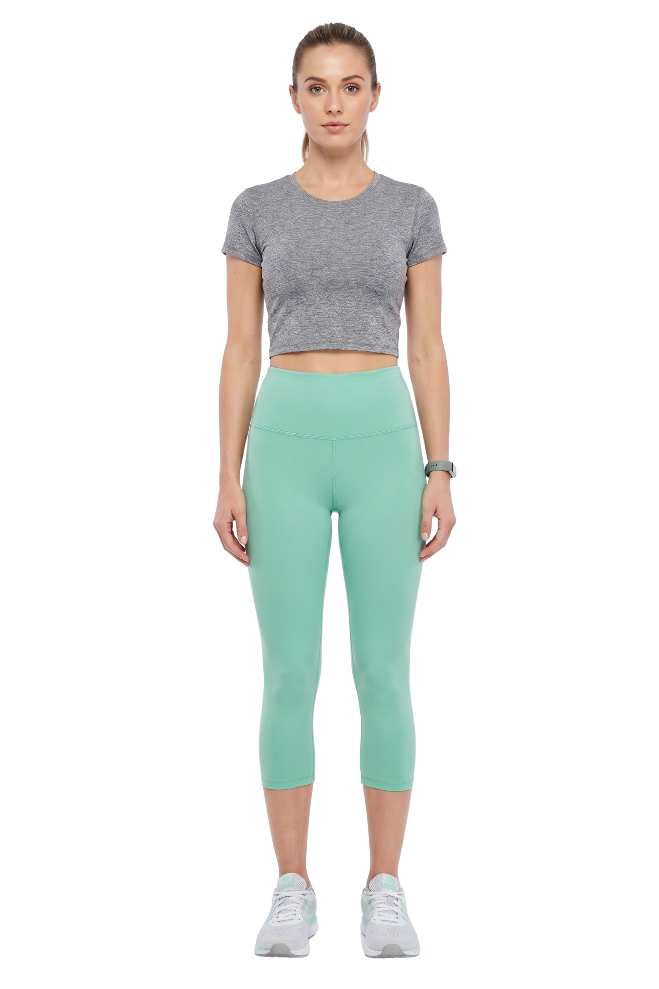 Brushed Basic Solid High Waisted Capris | 5 Inch | New Mix