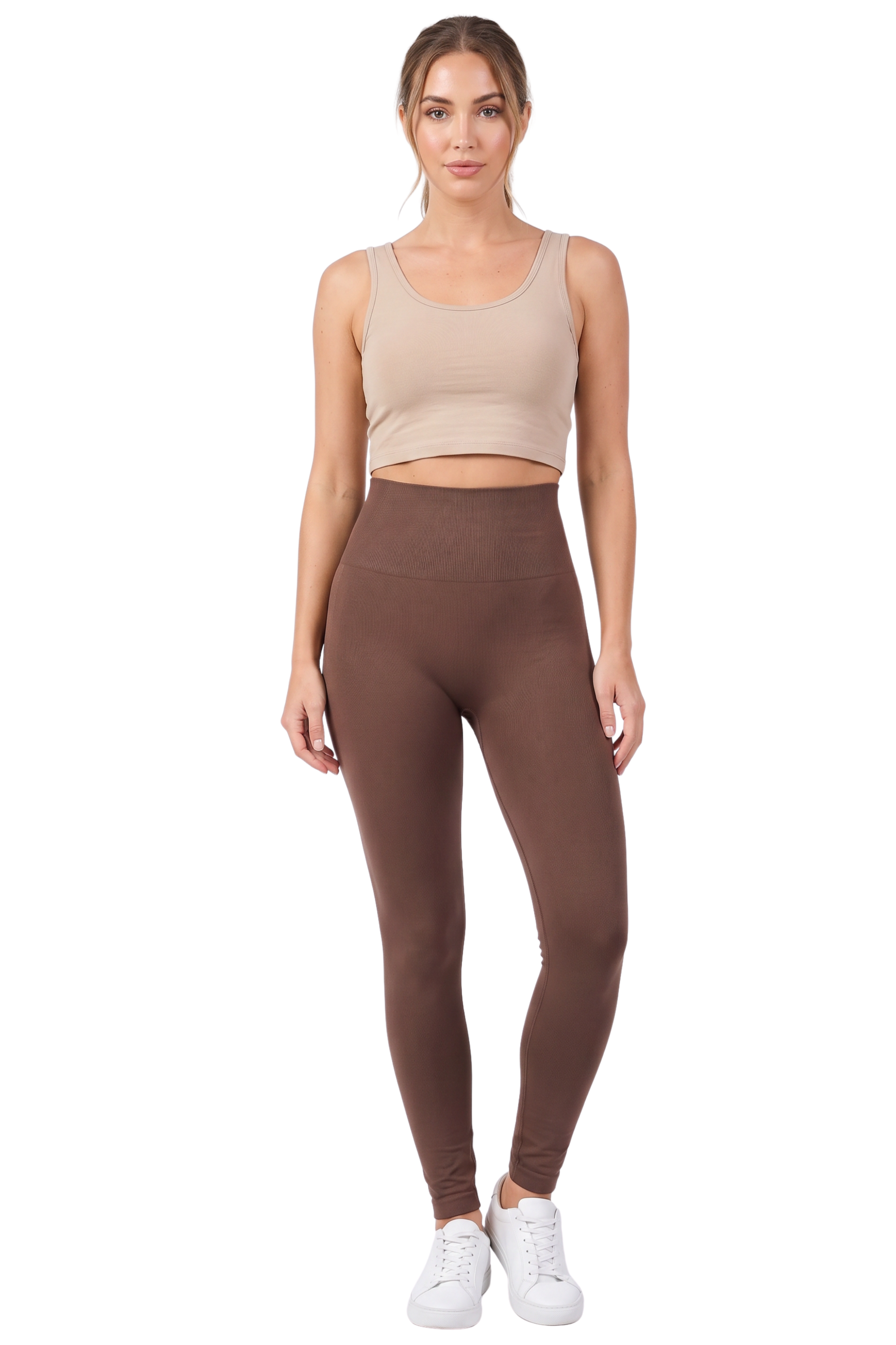 High Waisted Fleece Lined Leggings | New Mix