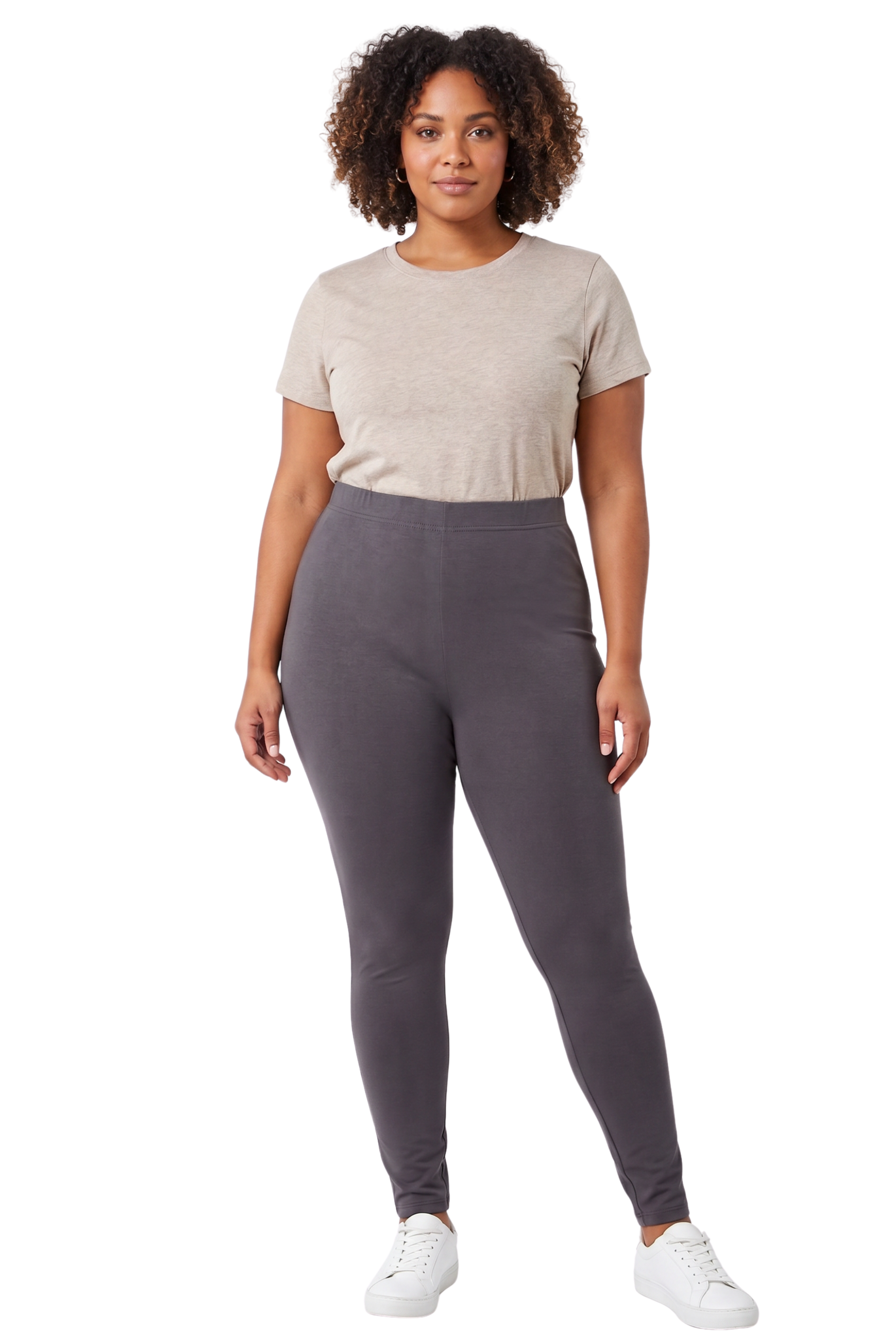 Buttery Smooth Basic Solid Plus Size Leggings | EEVEE