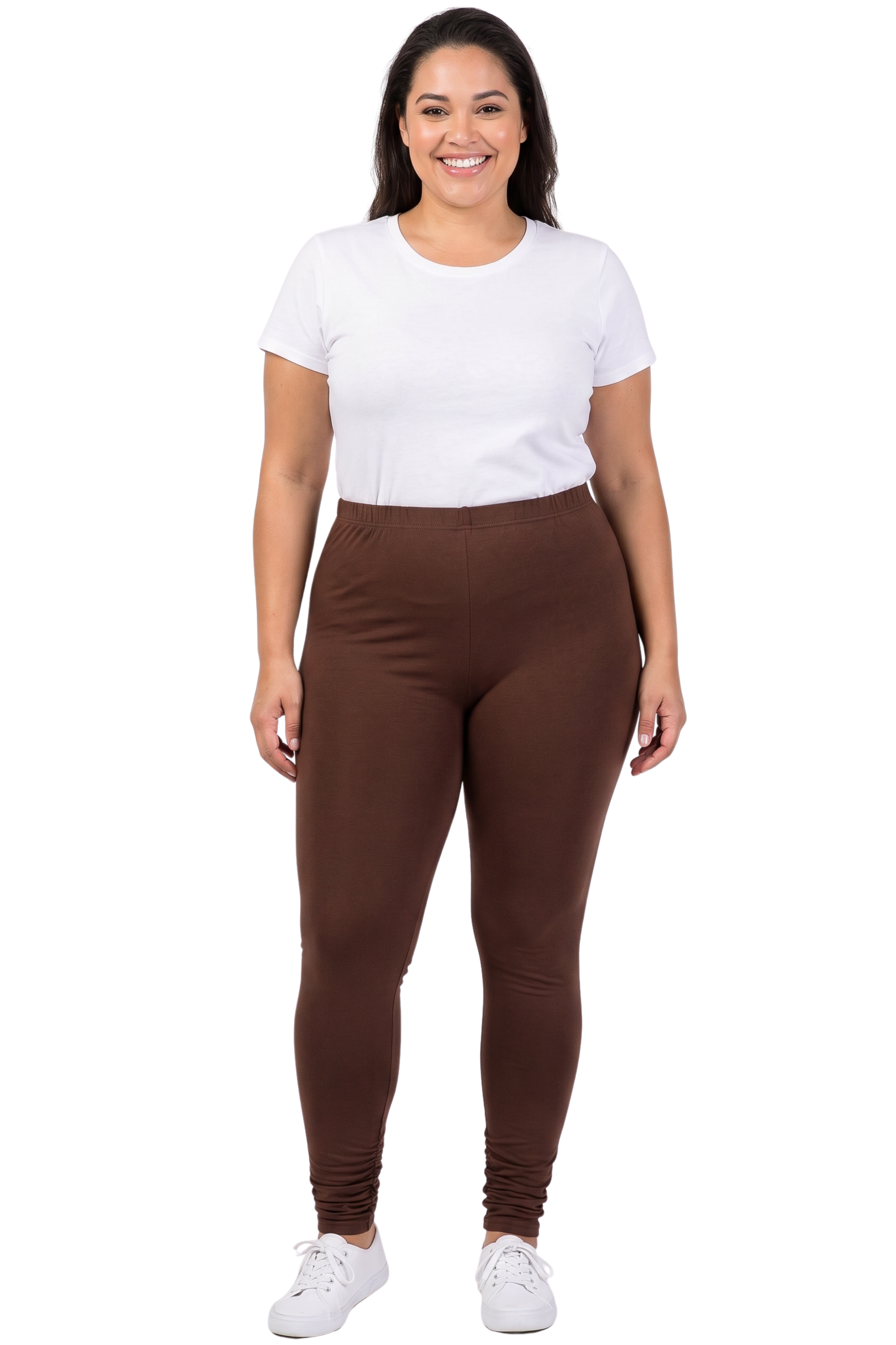 Buttery Smooth Basic Solid Plus Size Leggings | EEVEE