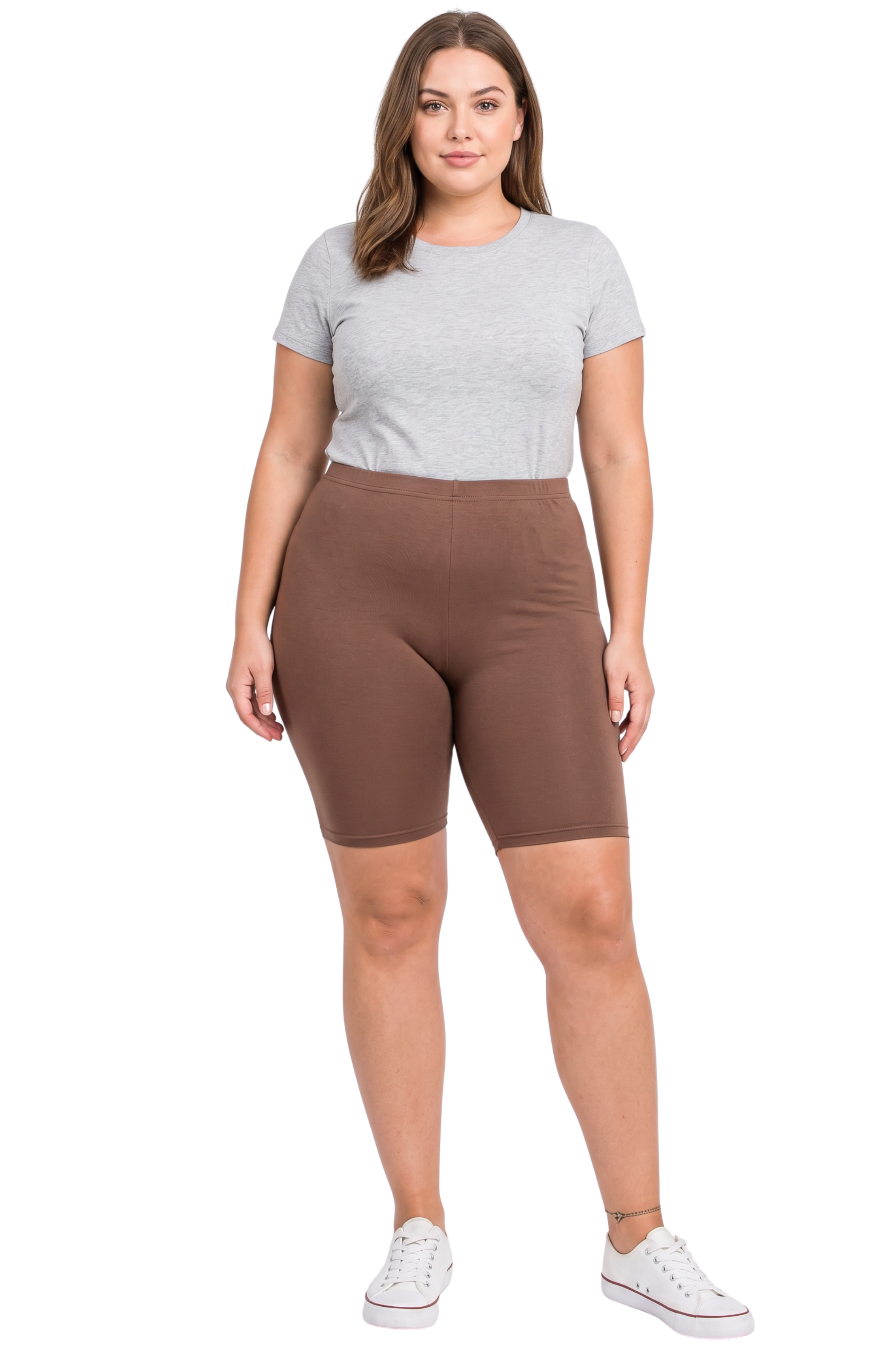 Buttery Smooth Basic Solid Extra Plus Size Biker Shorts | 3X|5X | USA Fashion