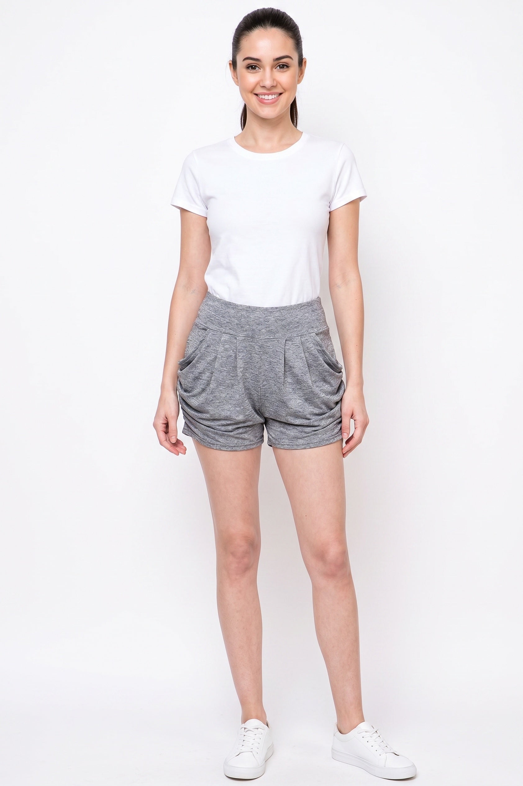 Buttery Smooth Solid Basic Harem Shorts