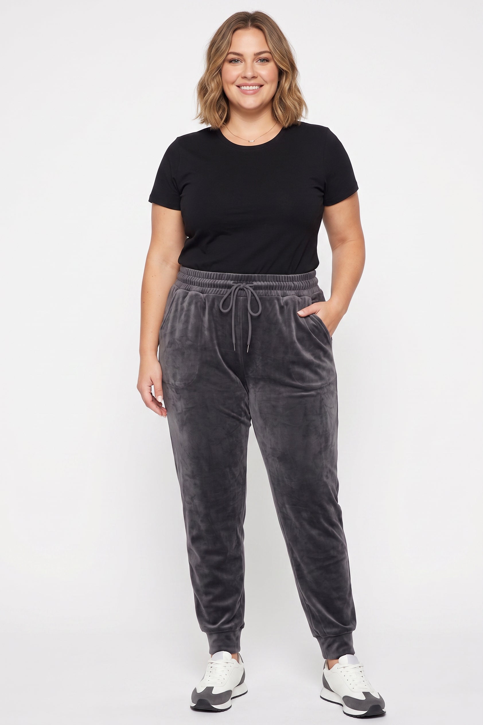 Comfy Velour Plus Size Joggers