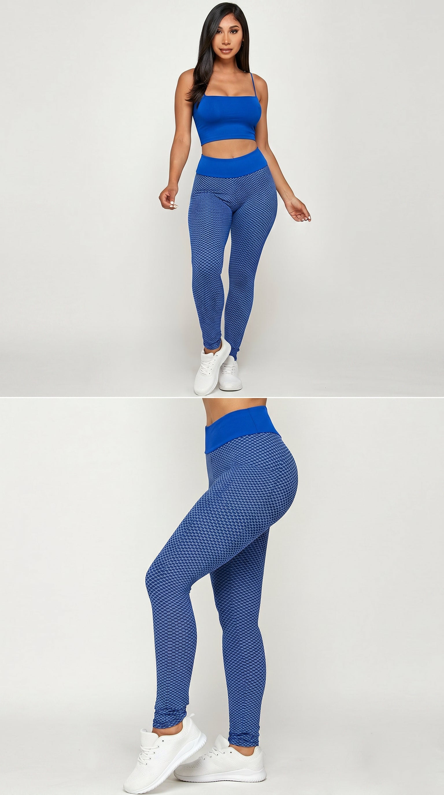 Contrast Textured Scrunch Butt Leggings | NO POCKETS