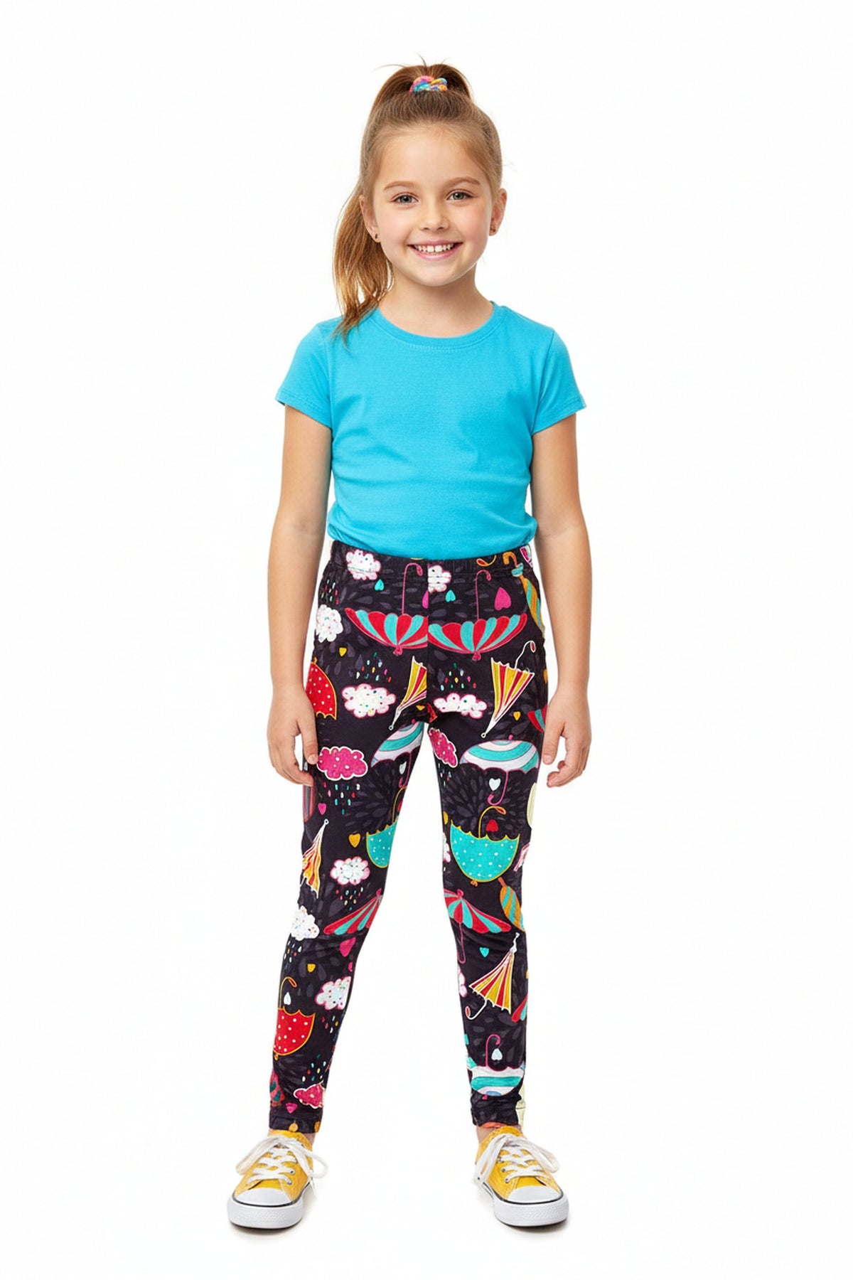 Buttery Smooth Colorful Umbrella Kids Leggings