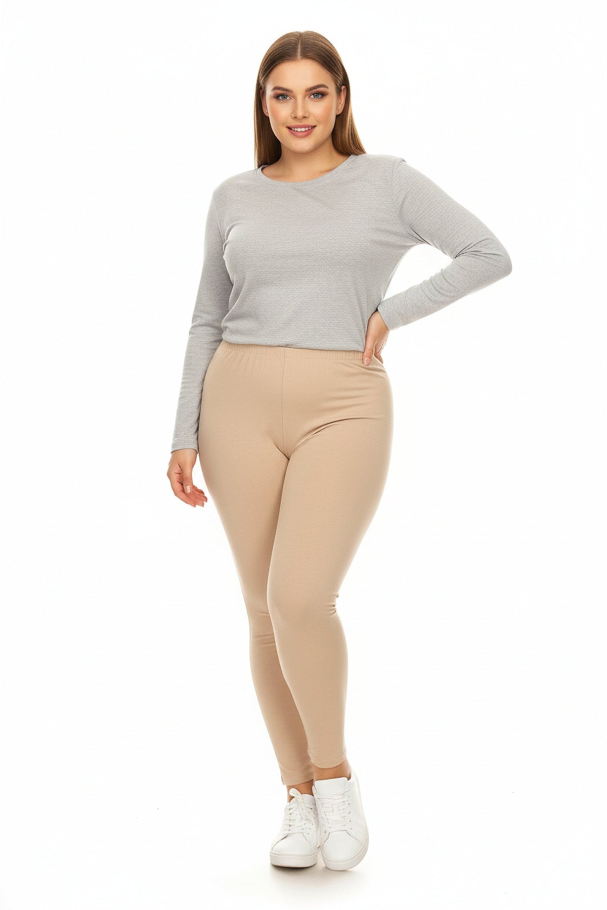 Brushed Basic Solid Leggings Extra Plus Size Leggings | 3X|5X | New Mix