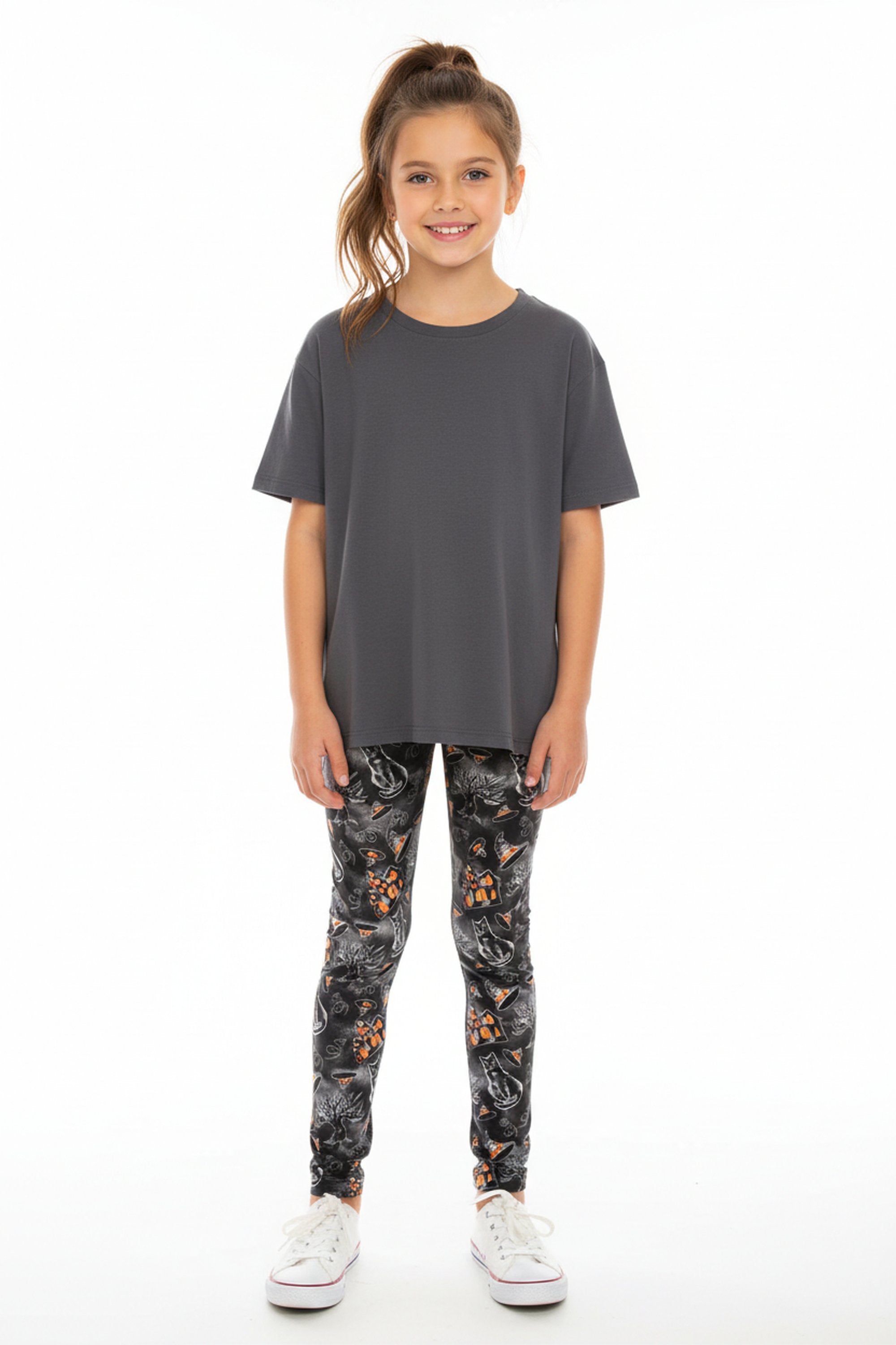 Creamy Soft Haunted Halloween Kids Leggings | USA Fashion™