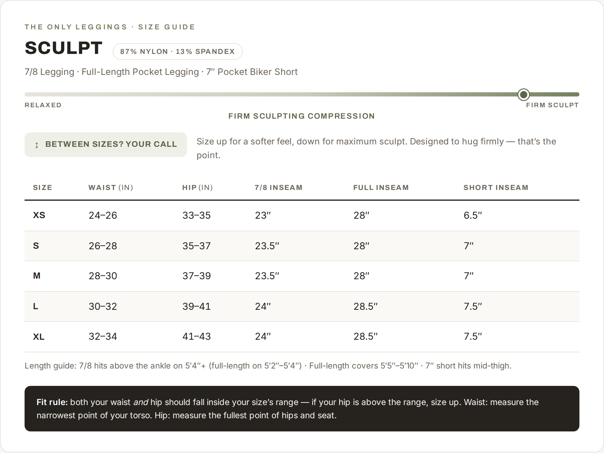 Sculpt 7/8 High-Waist Legging