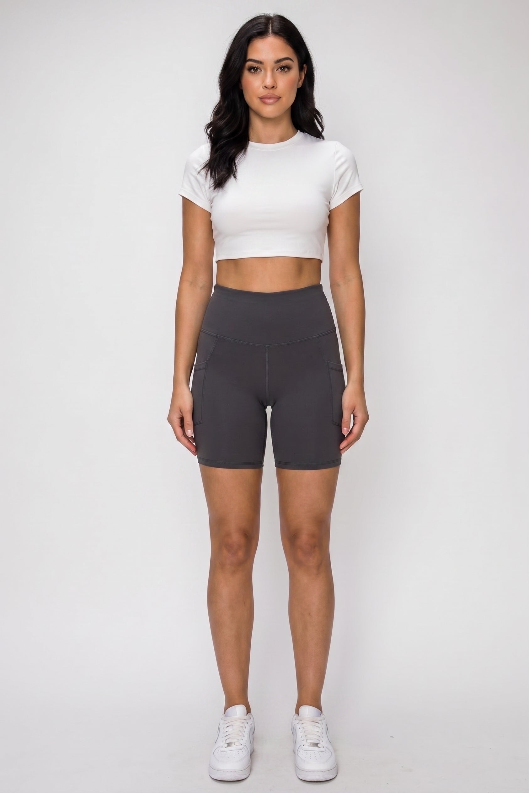 Sculpt Pocket 7|Inch High|Waist Biker Short
