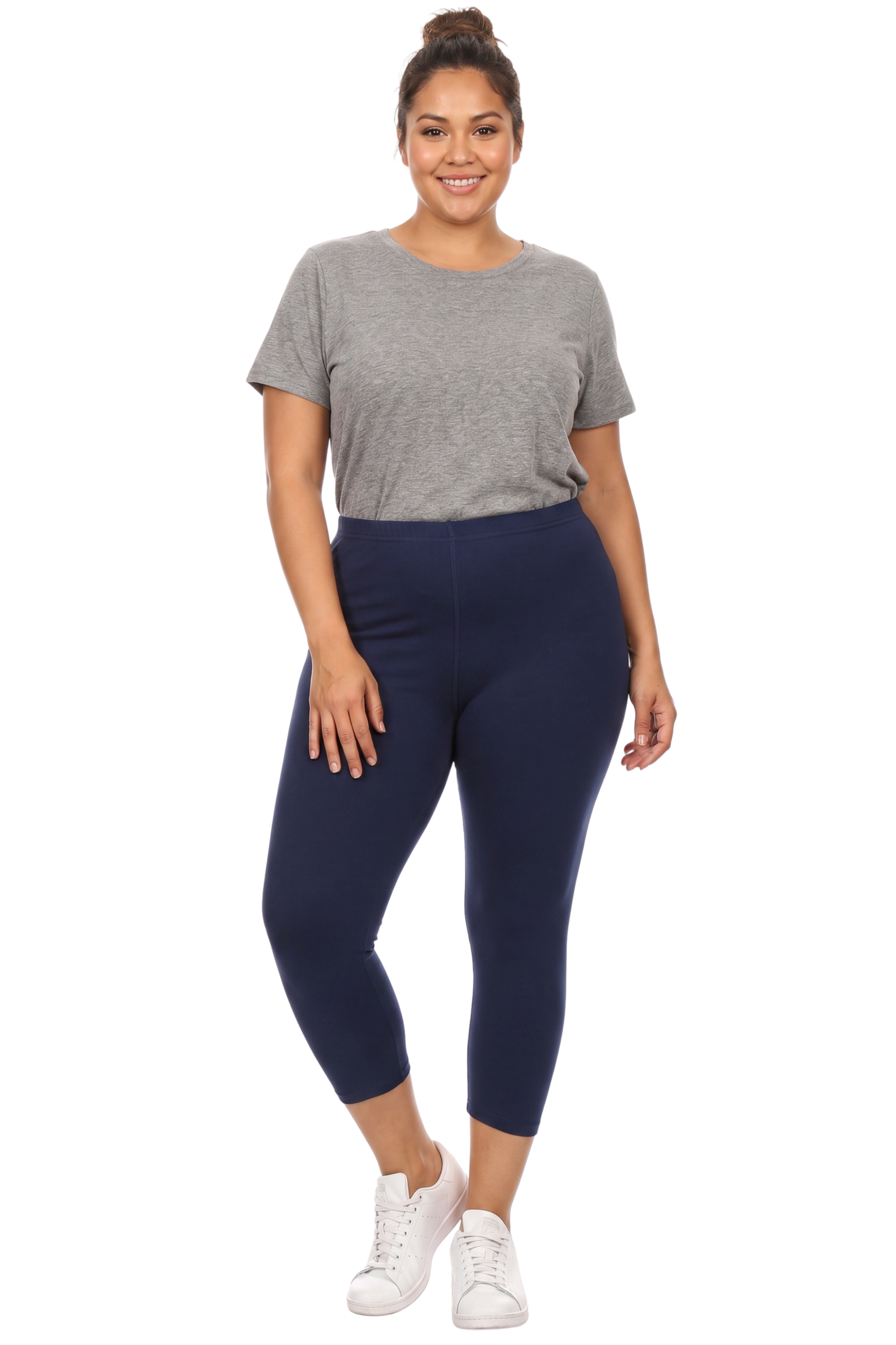 Buttery Smooth Solid Basic Extra Plus Size Capris | 3X|5X | New Mix