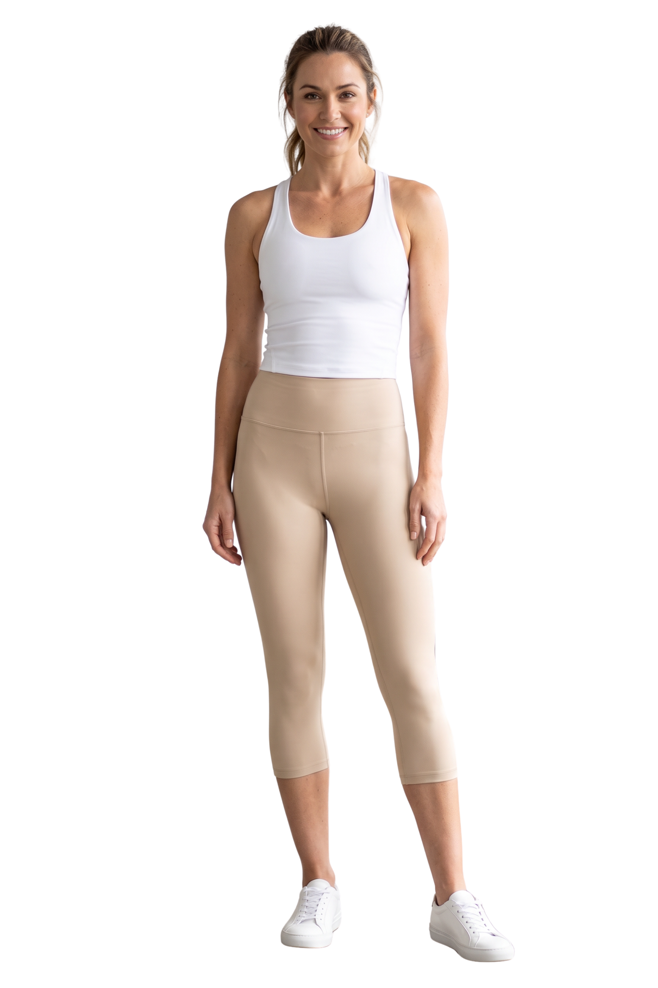 Brushed Basic Solid High Waisted Capris | 3 Inch | New Mix