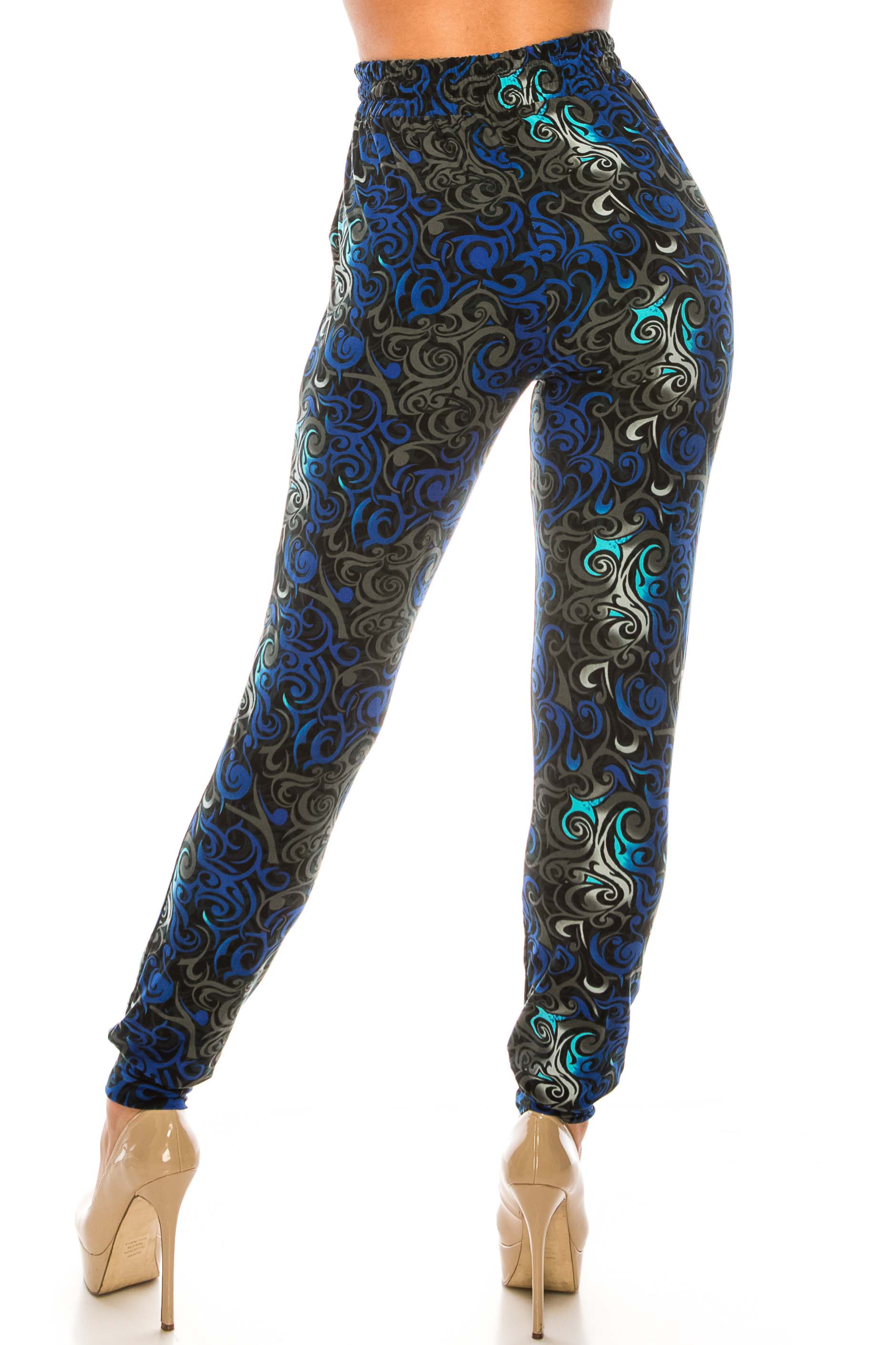 Buttery Smooth Blue Hypnotic Swirl Joggers
