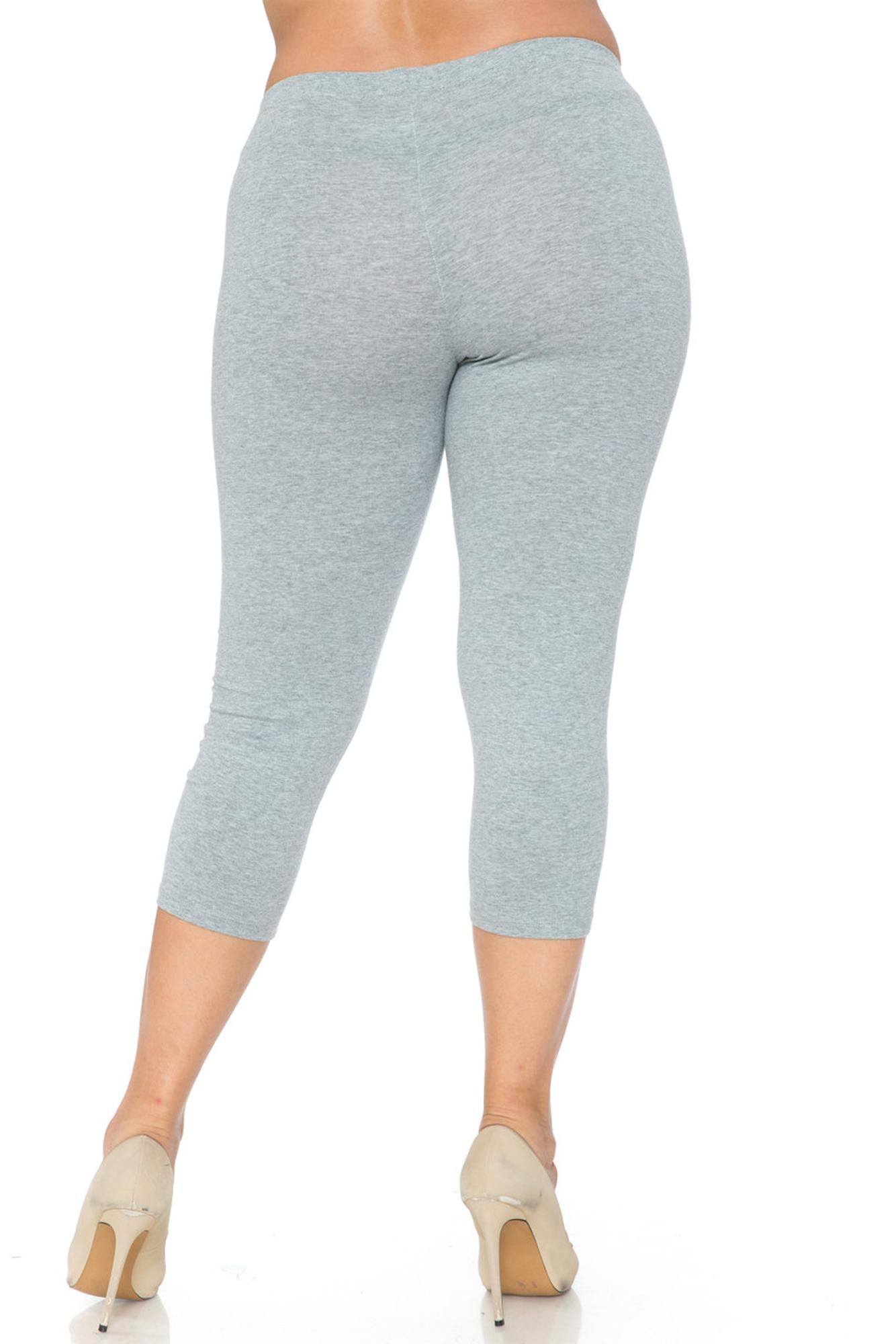 USA Cotton Capri Length Plus Size Leggings