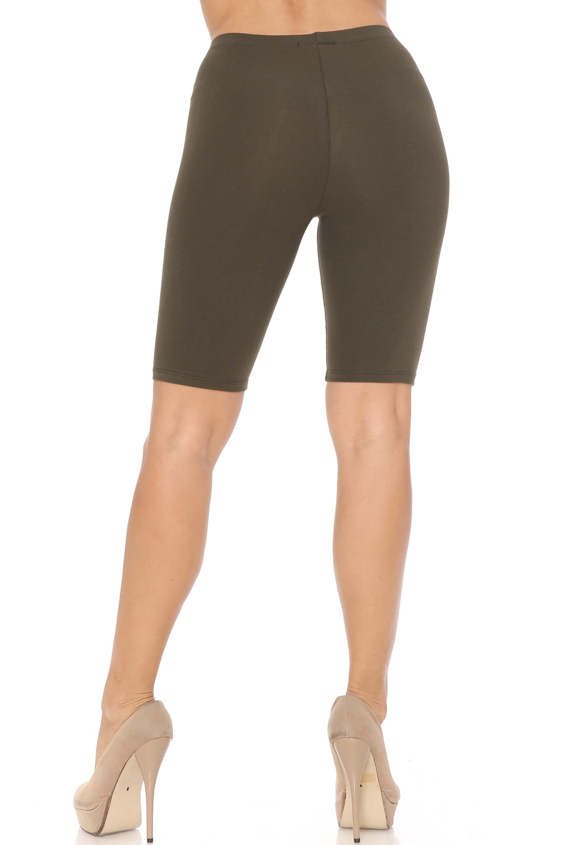 USA Basic Cotton Biker Shorts - Bermuda Cut