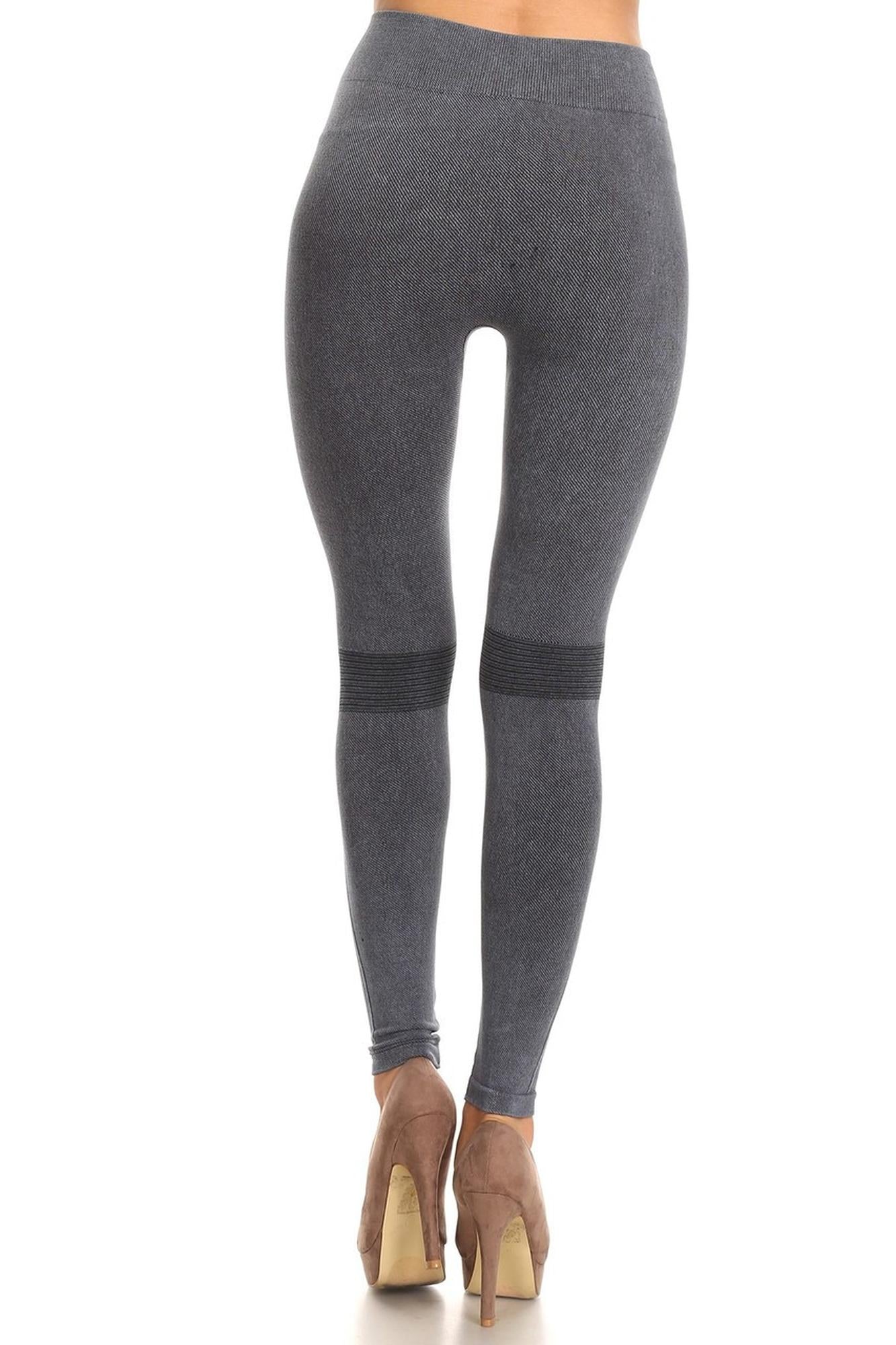 Vintage High Waisted Shredded Cotton Leggings