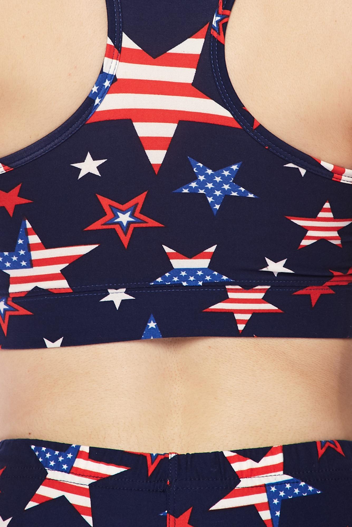 Buttery Smooth USA Stars Bra Top