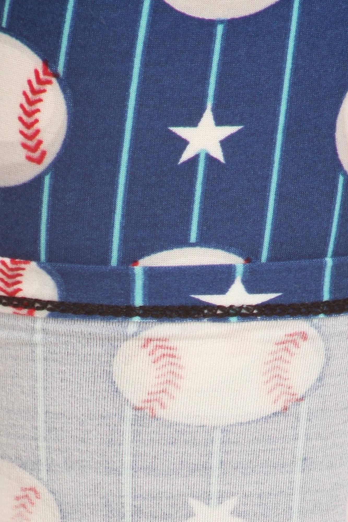 Buttery Soft Baseball Capris - LIMITED EDITION (One Size Regular,Blue)