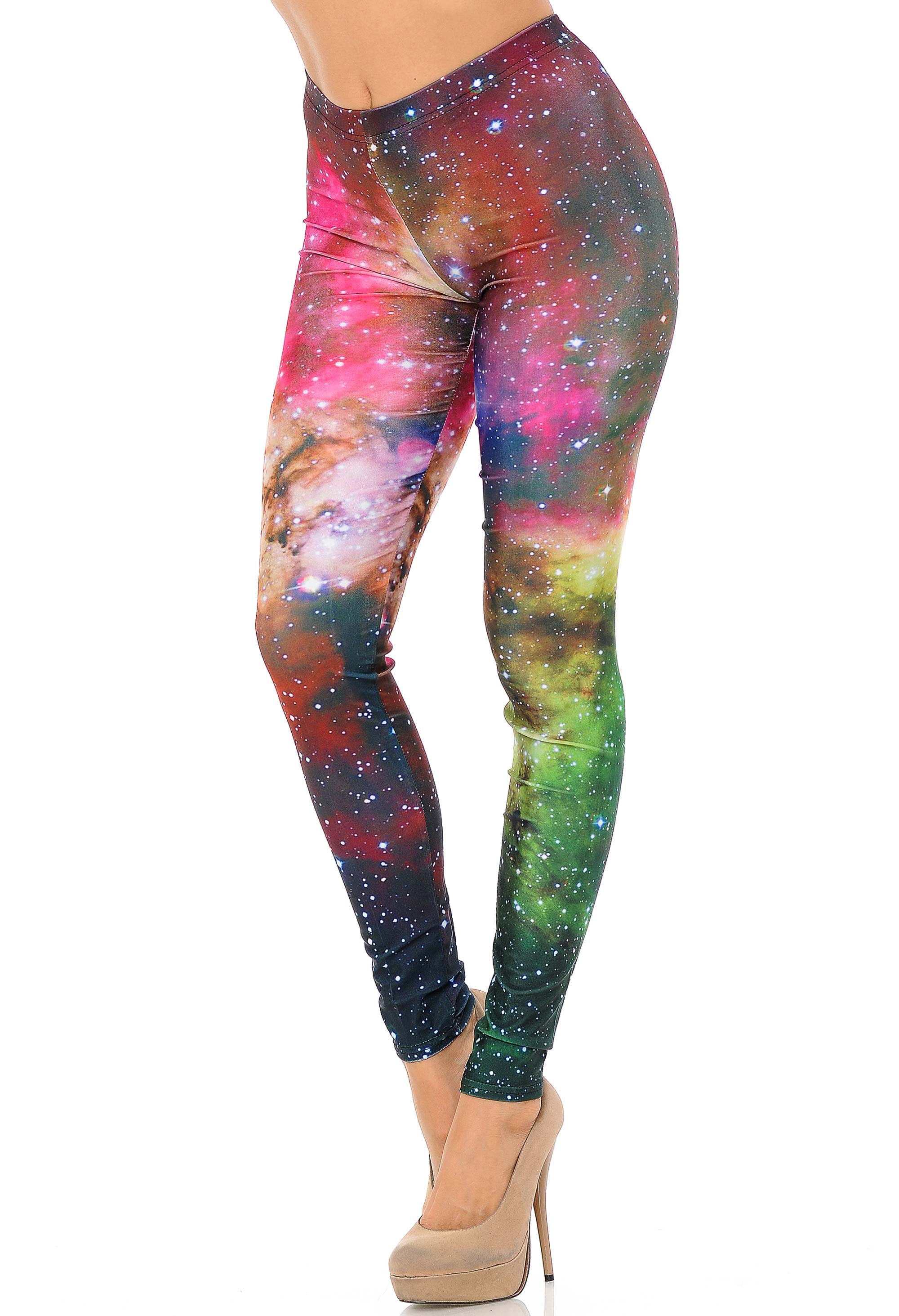 Premium Graphic Print Lucid Nebula Galaxy Leggings