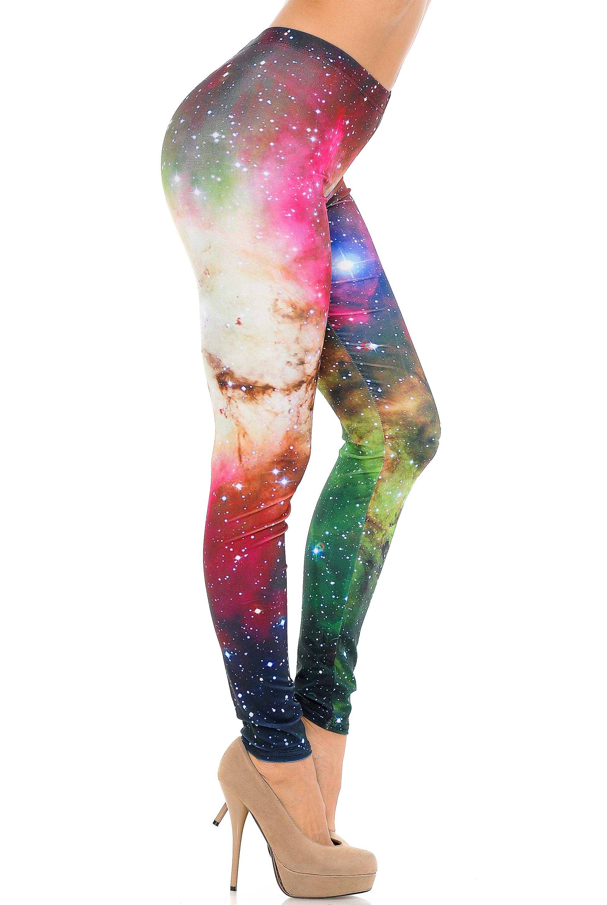 Premium Graphic Print Lucid Nebula Galaxy Leggings