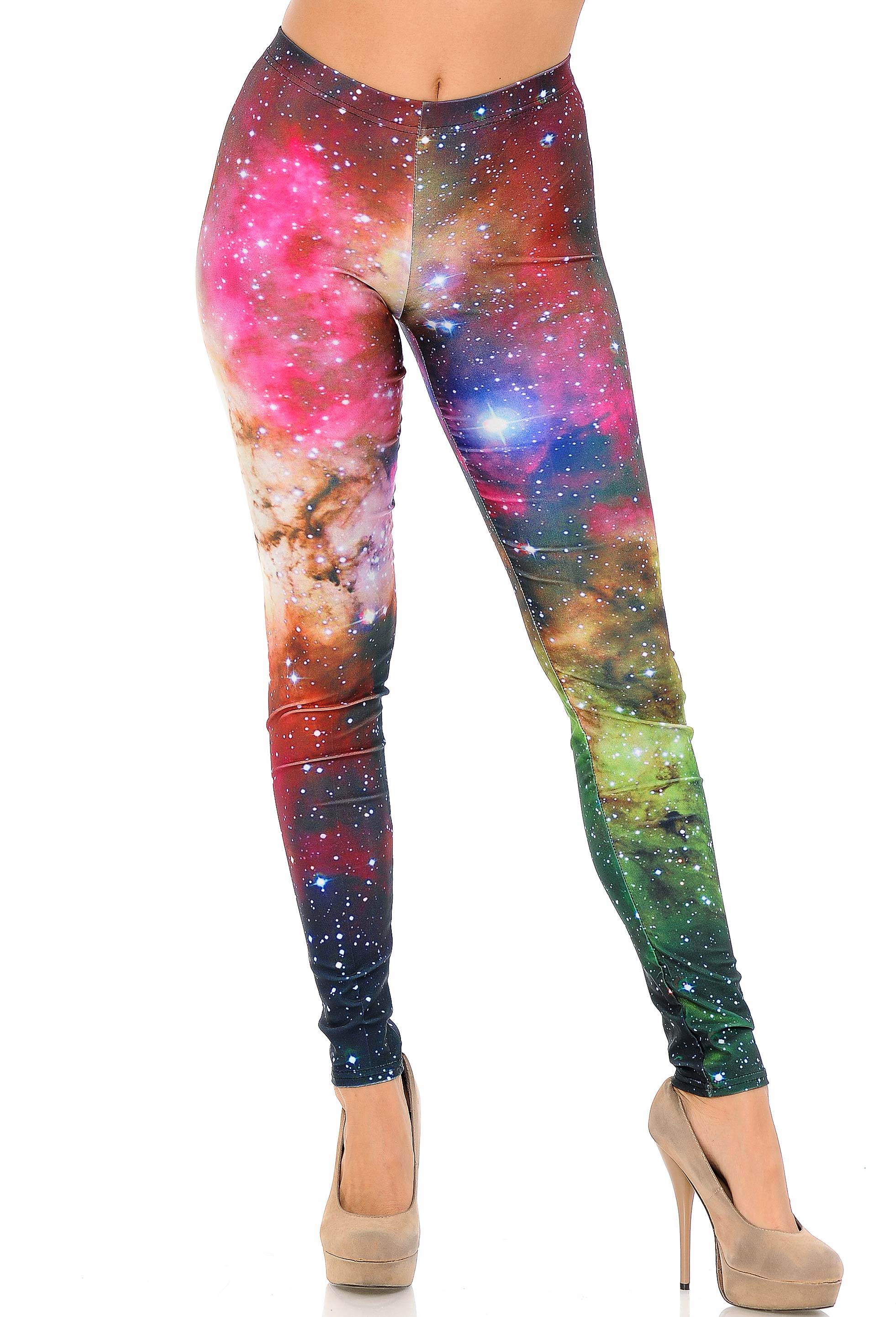 Premium Graphic Print Lucid Nebula Galaxy Leggings