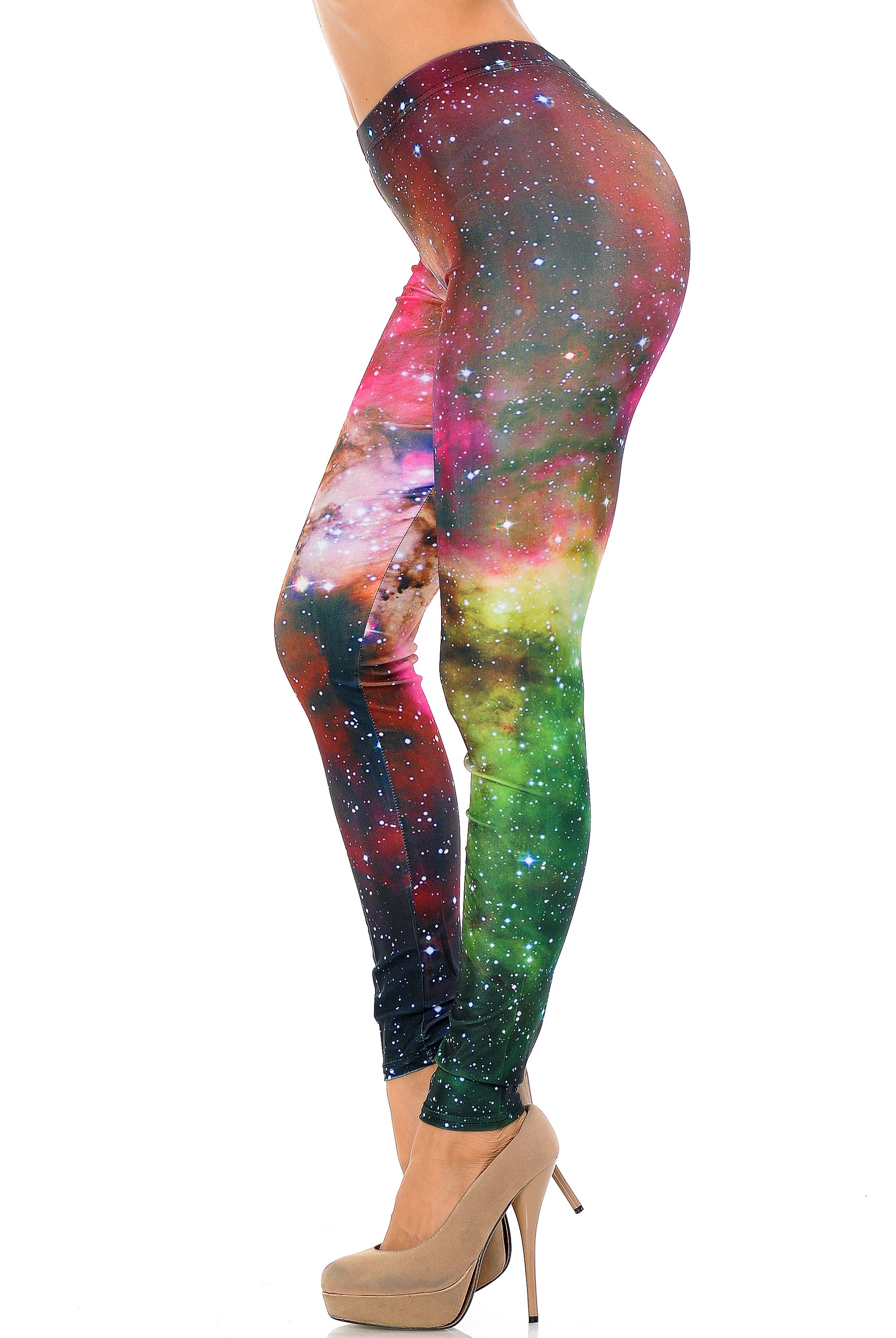 Premium Graphic Print Lucid Nebula Galaxy Leggings