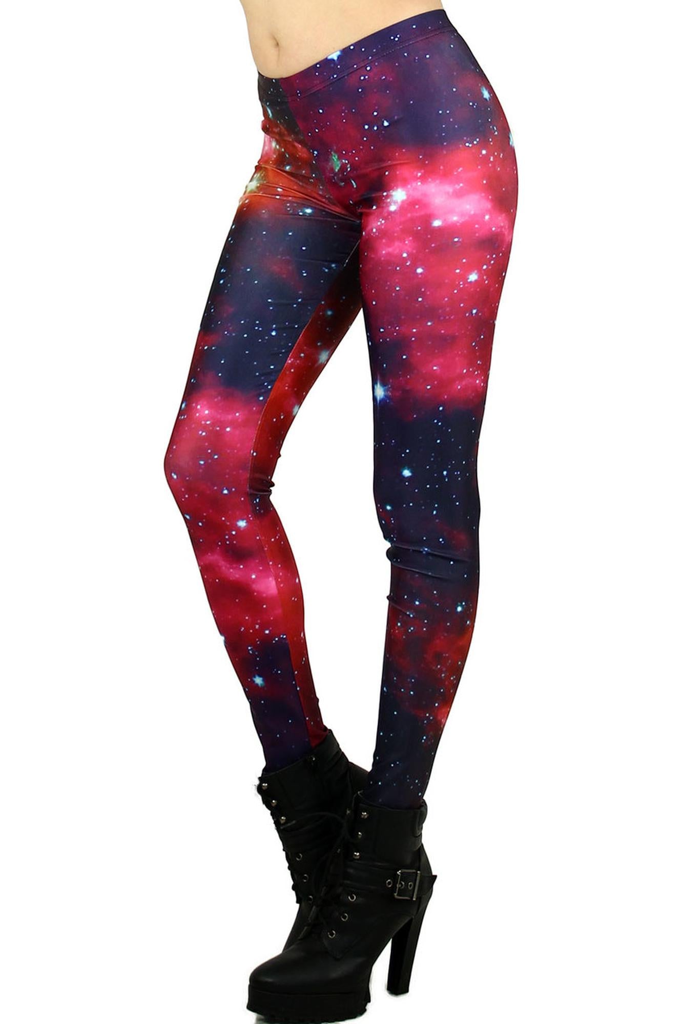 Cardinal Blush Galaxy Leggings