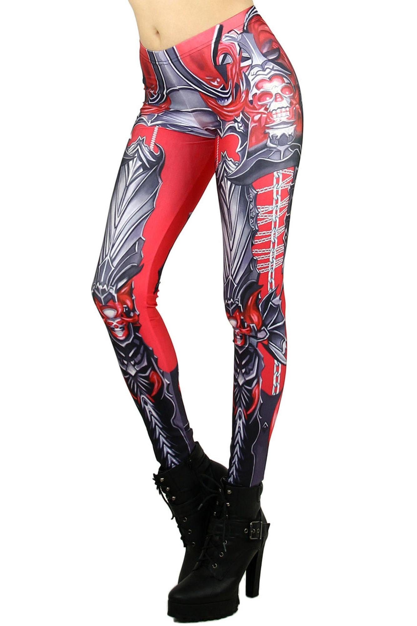 Red Chain Link Armor Leggings