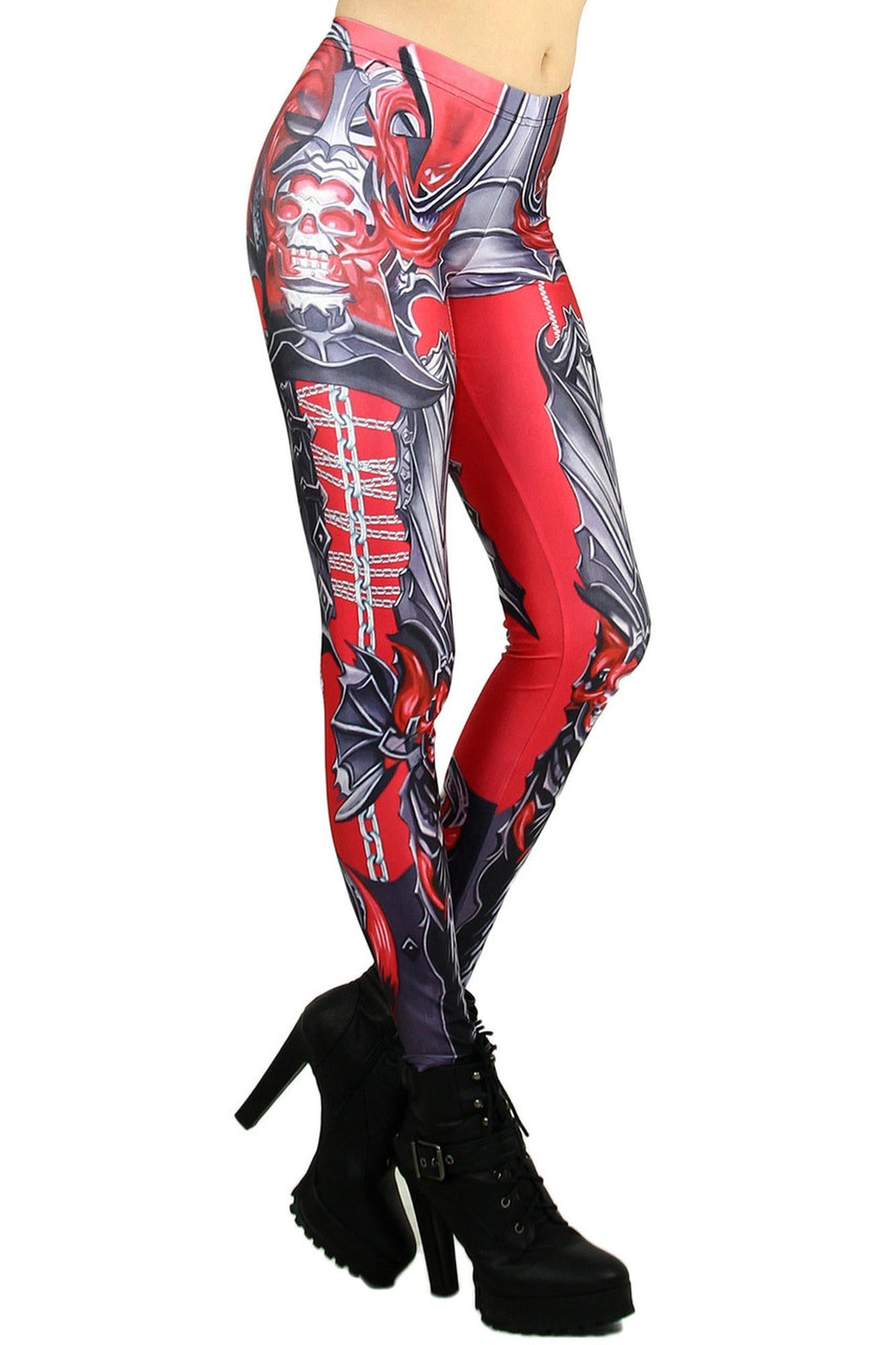Red Chain Link Armor Leggings