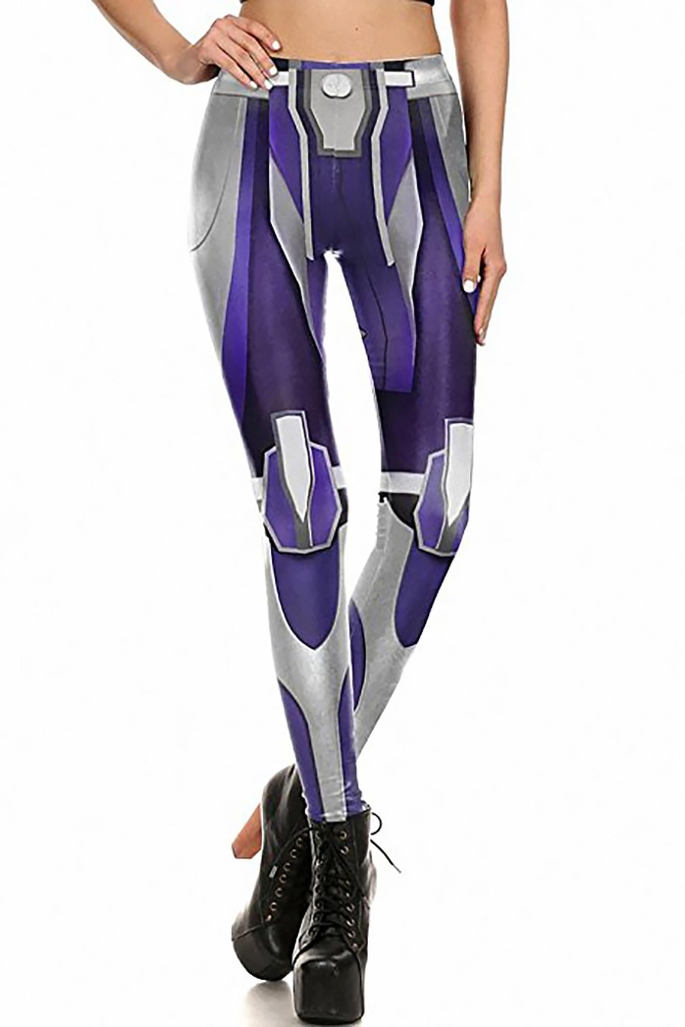 Indigo Chrome Plated Leggings