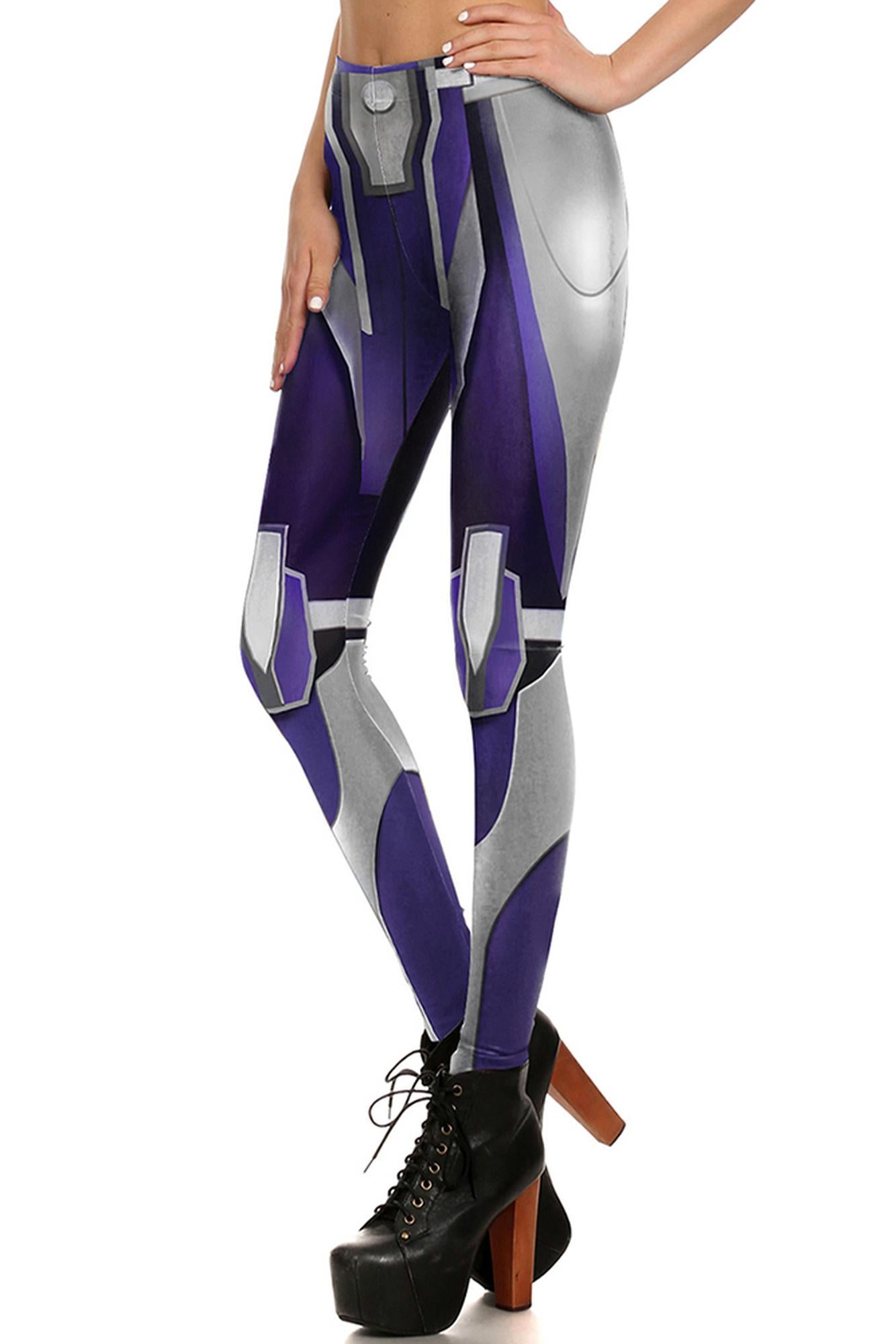 Indigo Chrome Plated Leggings