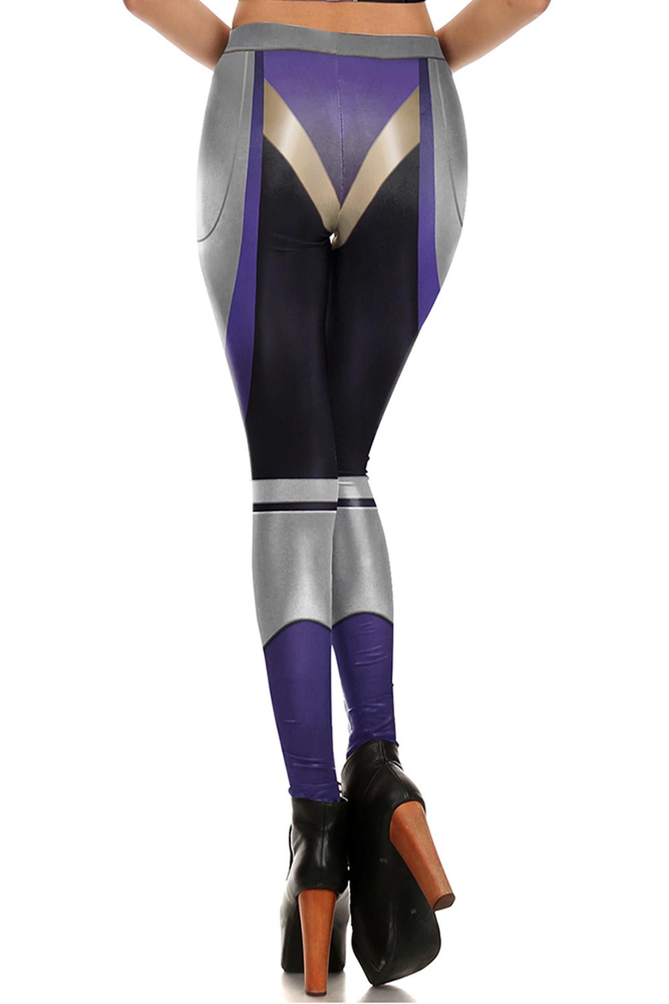 Indigo Chrome Plated Leggings