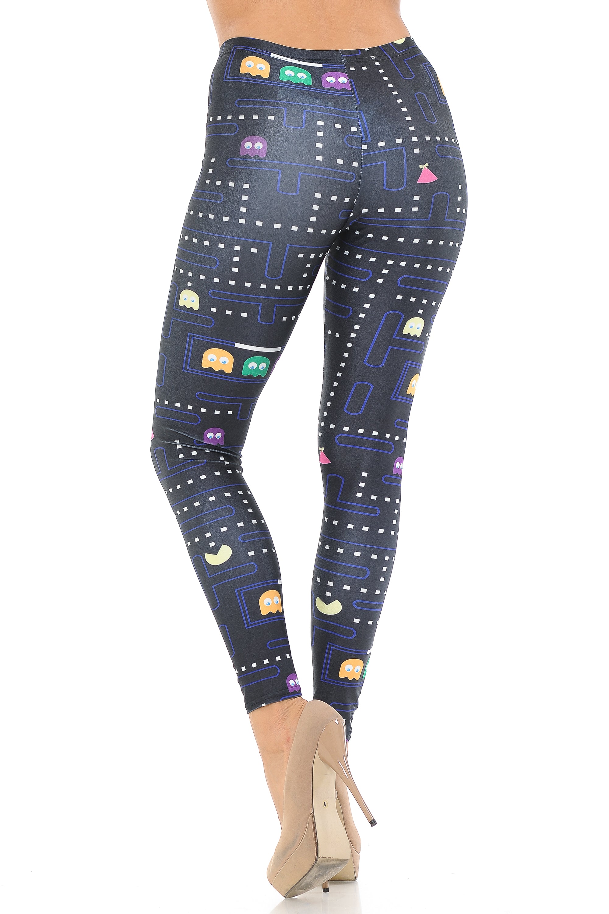Graphic Printed Vintage Pacman Leggings